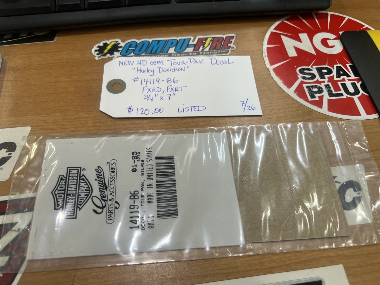 Harley Davidson oem Tour-Pak Decal “Harley Davidson “