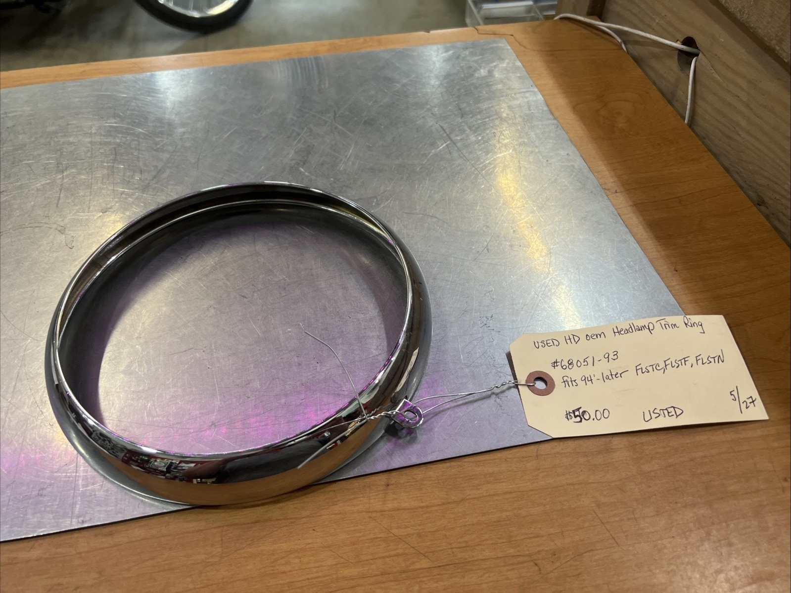 Harley Davidson oem Headlamp Trim Ring #68051-93