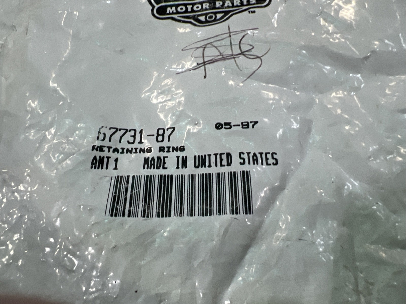 Harley Davidson oem Headlight Retaining Ring #67731-87