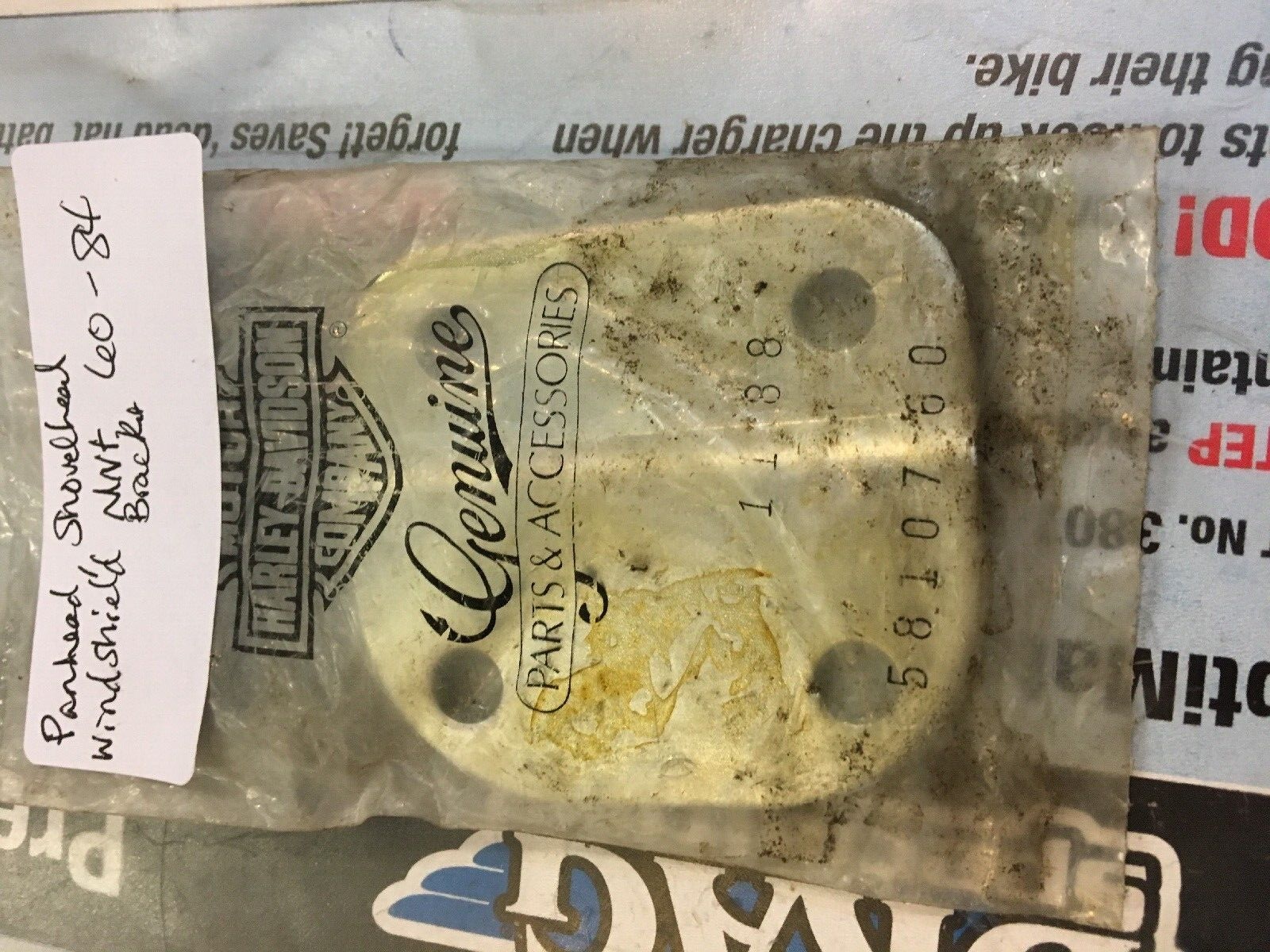 Harley Davidson OEM Windshield Mounting Bracket #58107-80