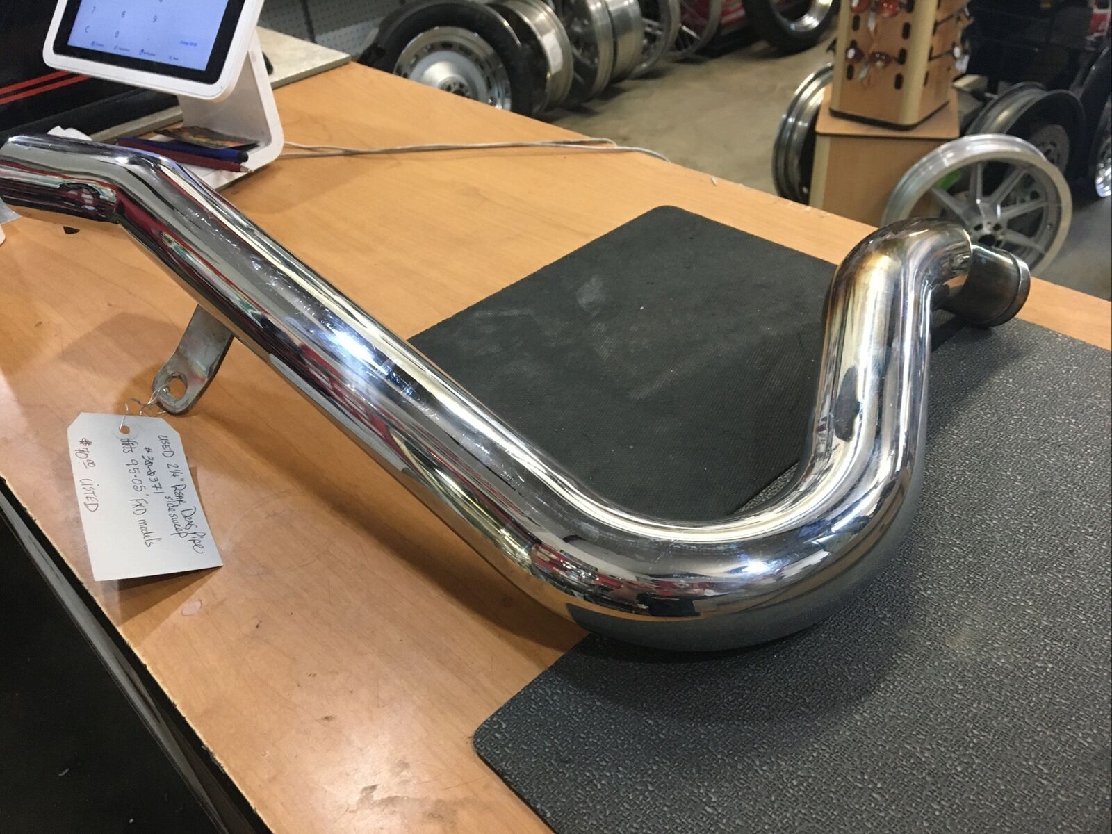 2-1/4” Rear sidesweep drag pipe #30-0371 | Knobtown Cycle