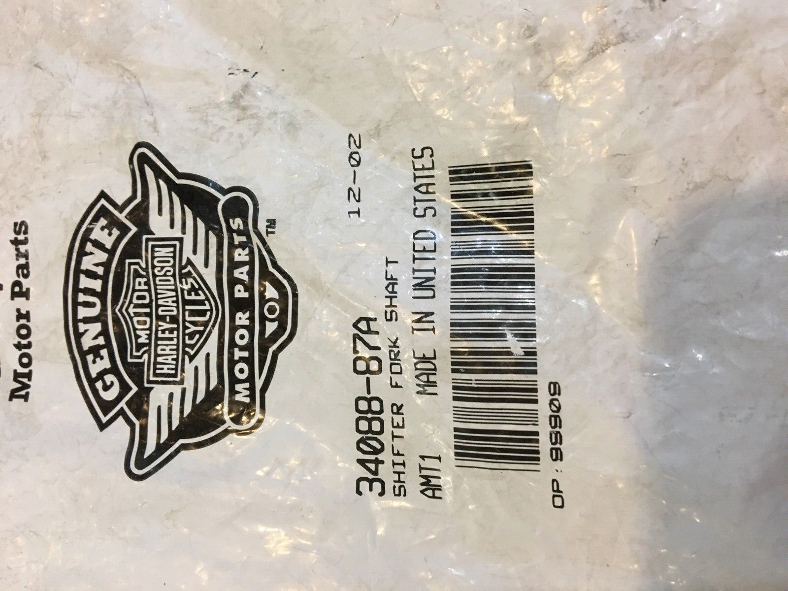 Harley Davidson OEM Shifter Fork Shaft #34088-87A