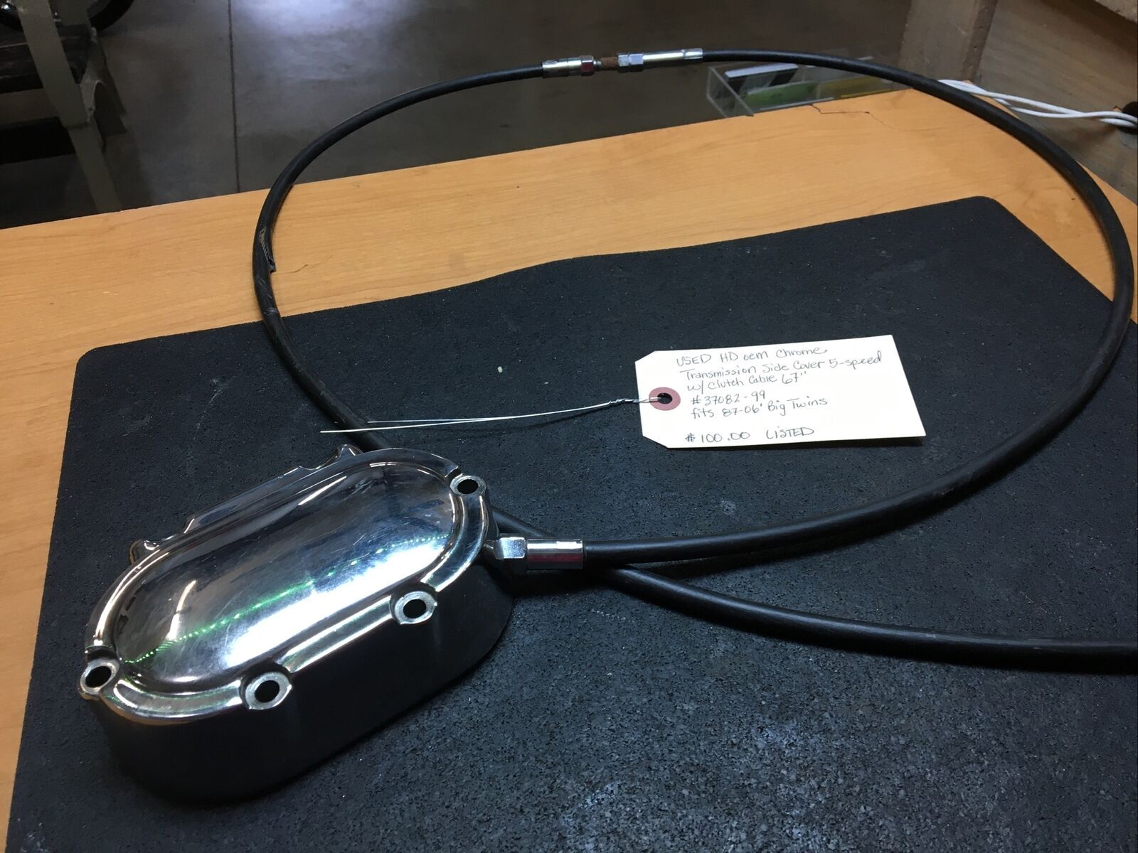 Harley Davidson oem Chrome Transmission Side Cover 5-speed