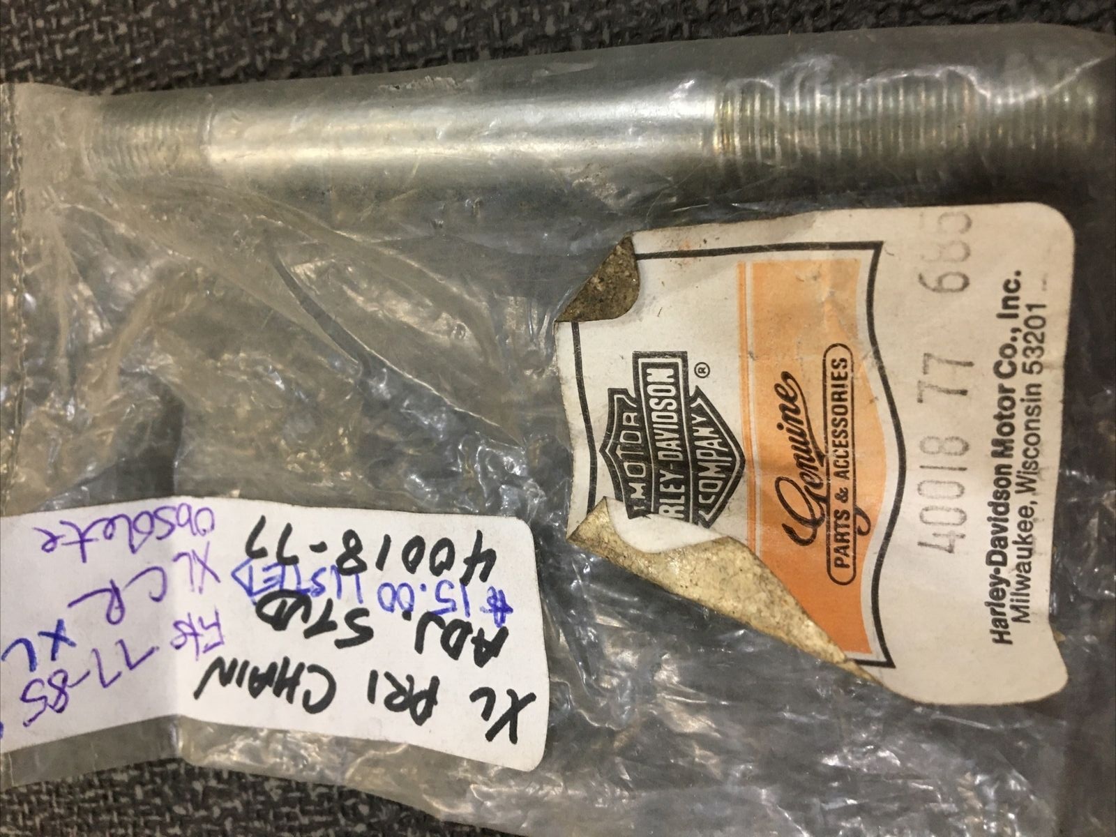 Harley Davidson OEM primary chain adjuster stud #40018-77