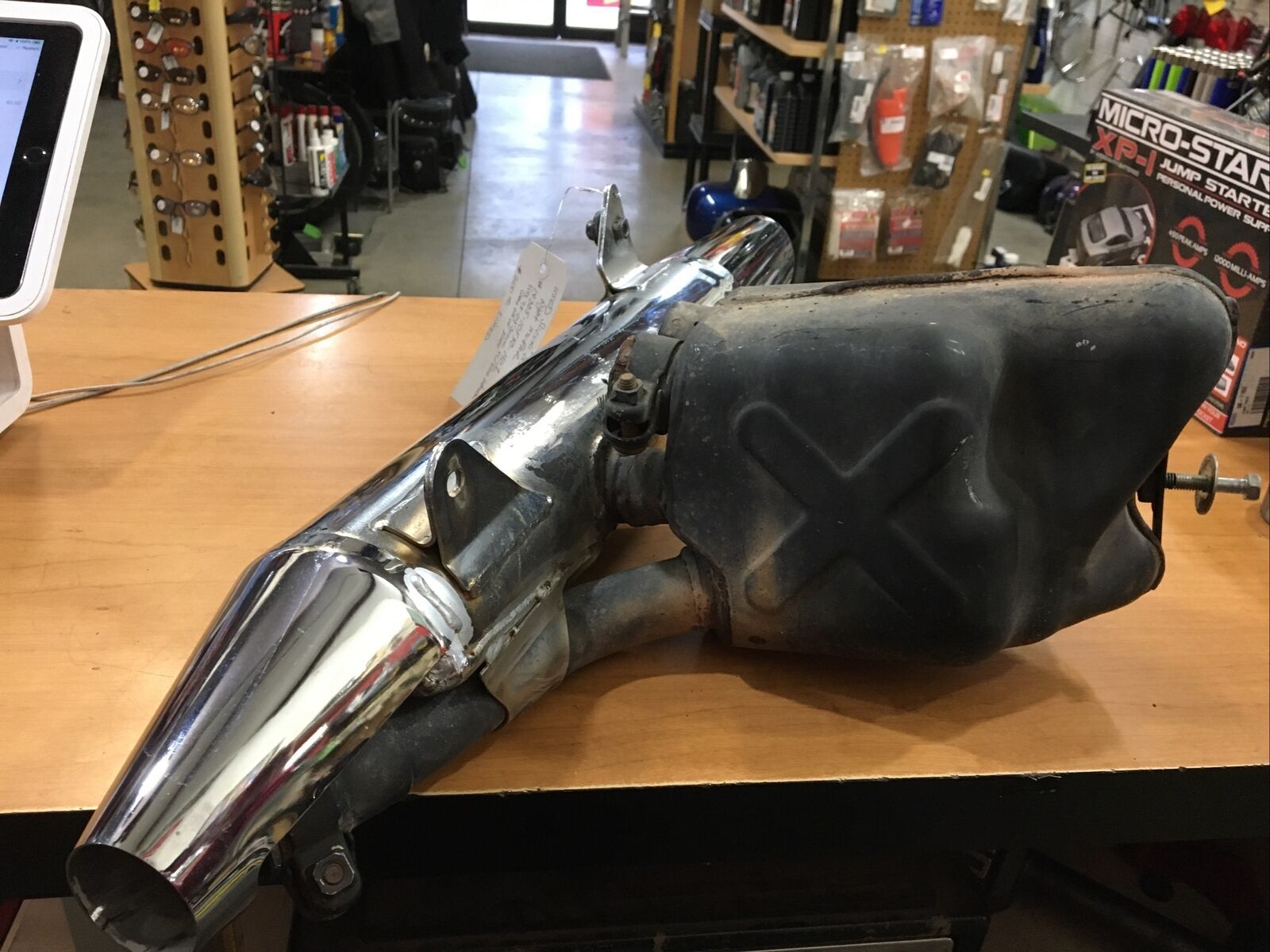 OEM Lower Right muffler #14305-10F50-H01 | Knobtown Cycle