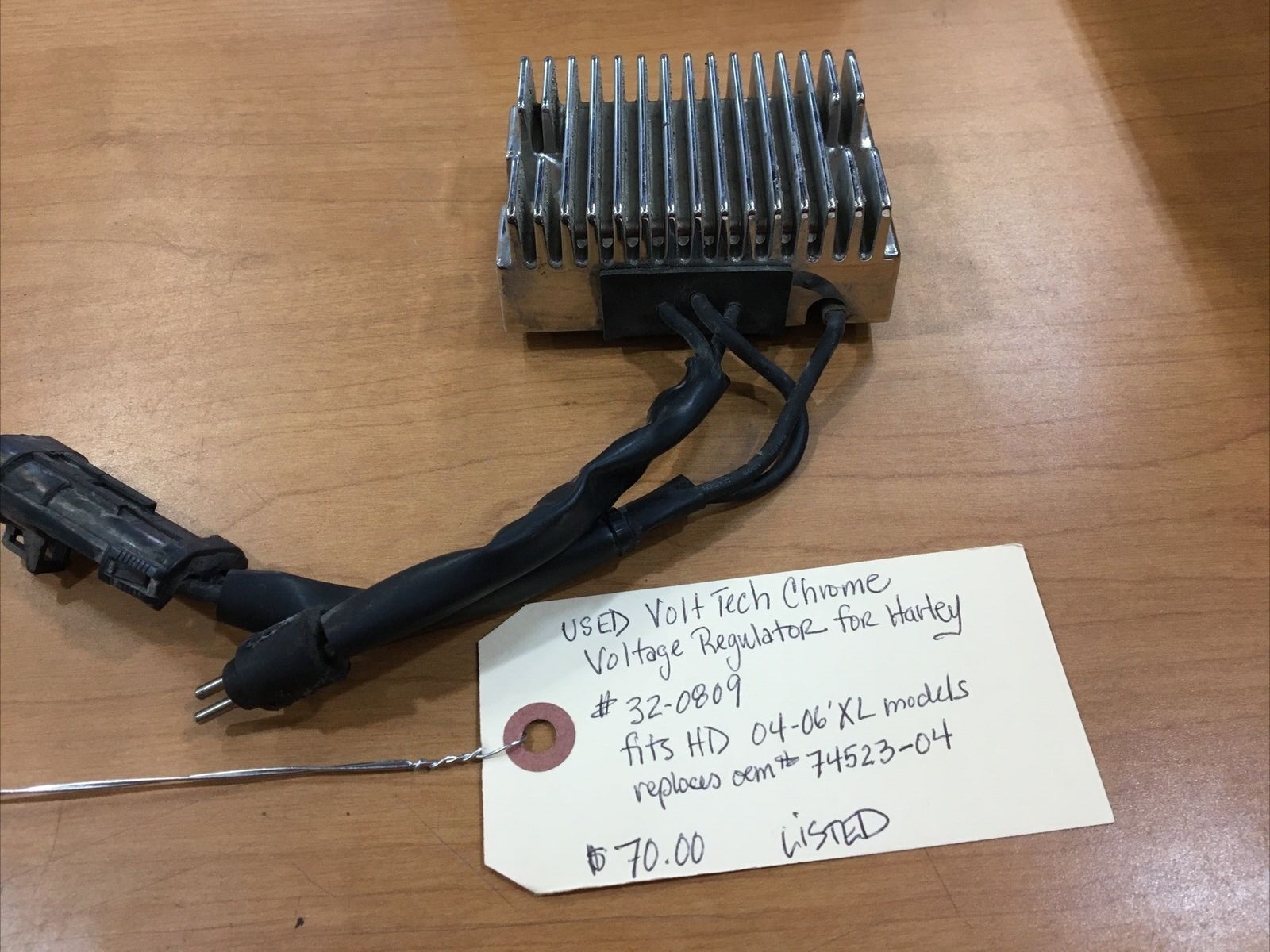 Chrome Voltage Regulator For Harley #32-0809