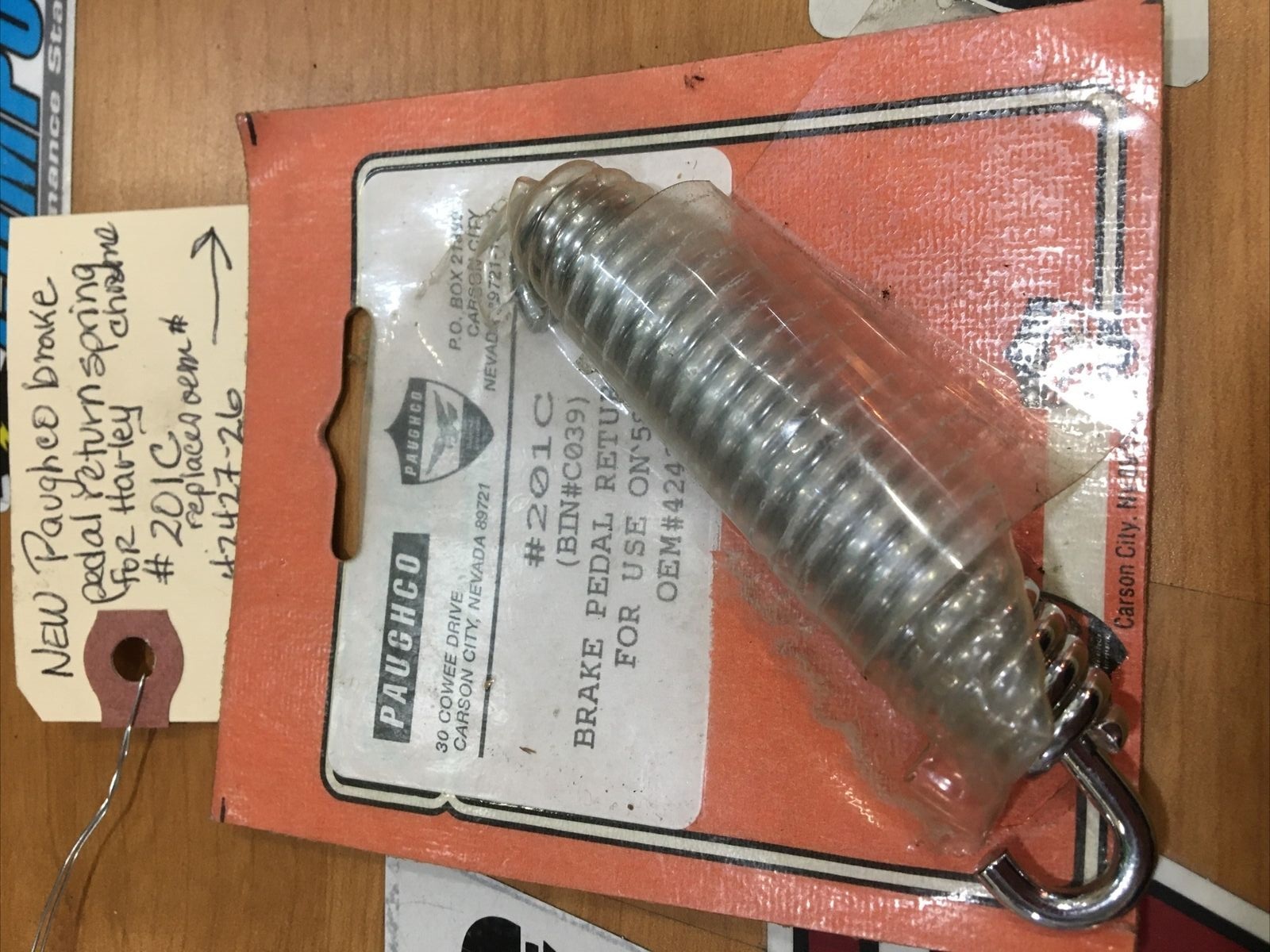 brake pedal return spring chrome for Harley #201C