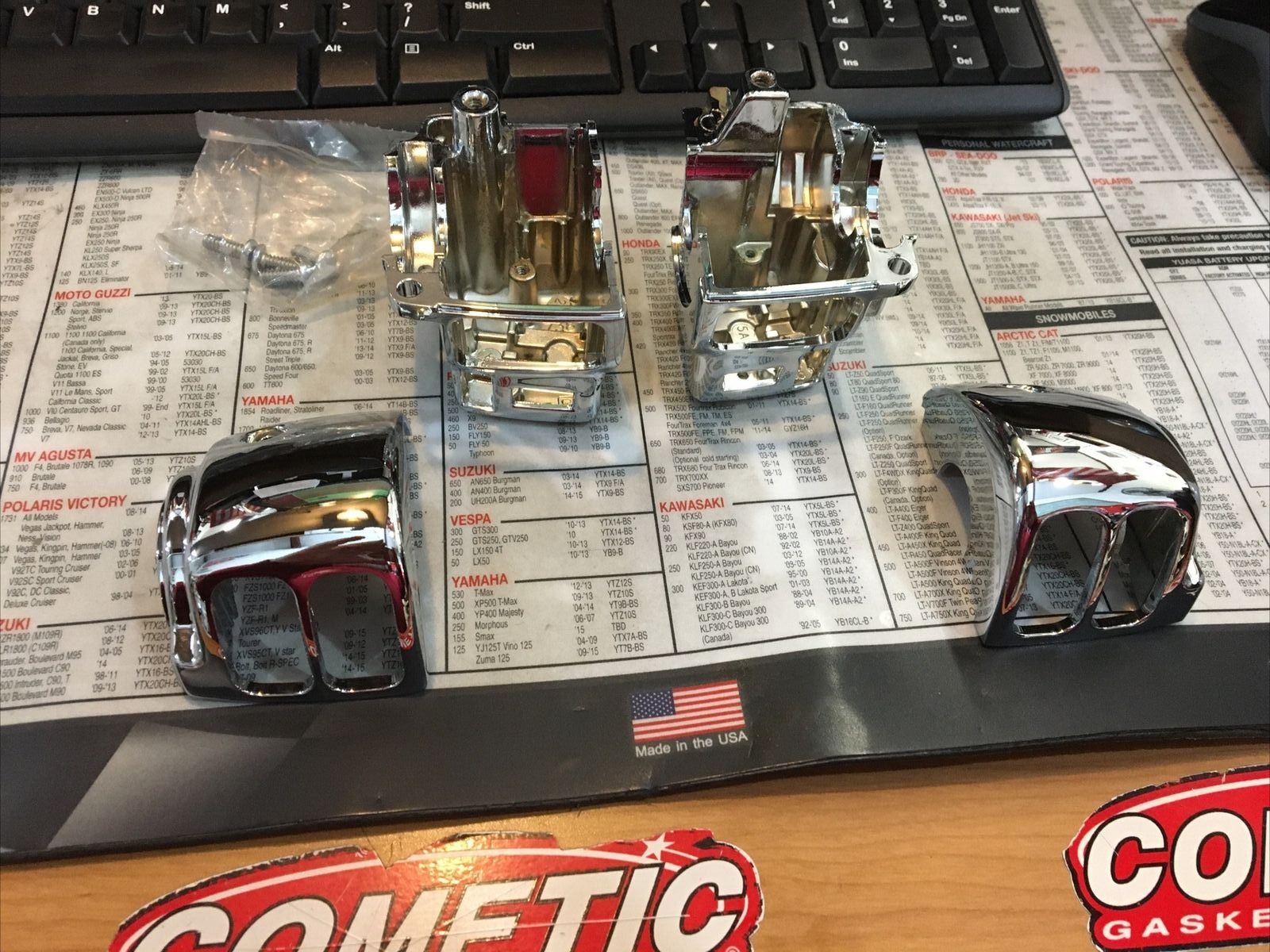 Chrome Switch Housing Kit #70228-96B | Knobtown Cycle