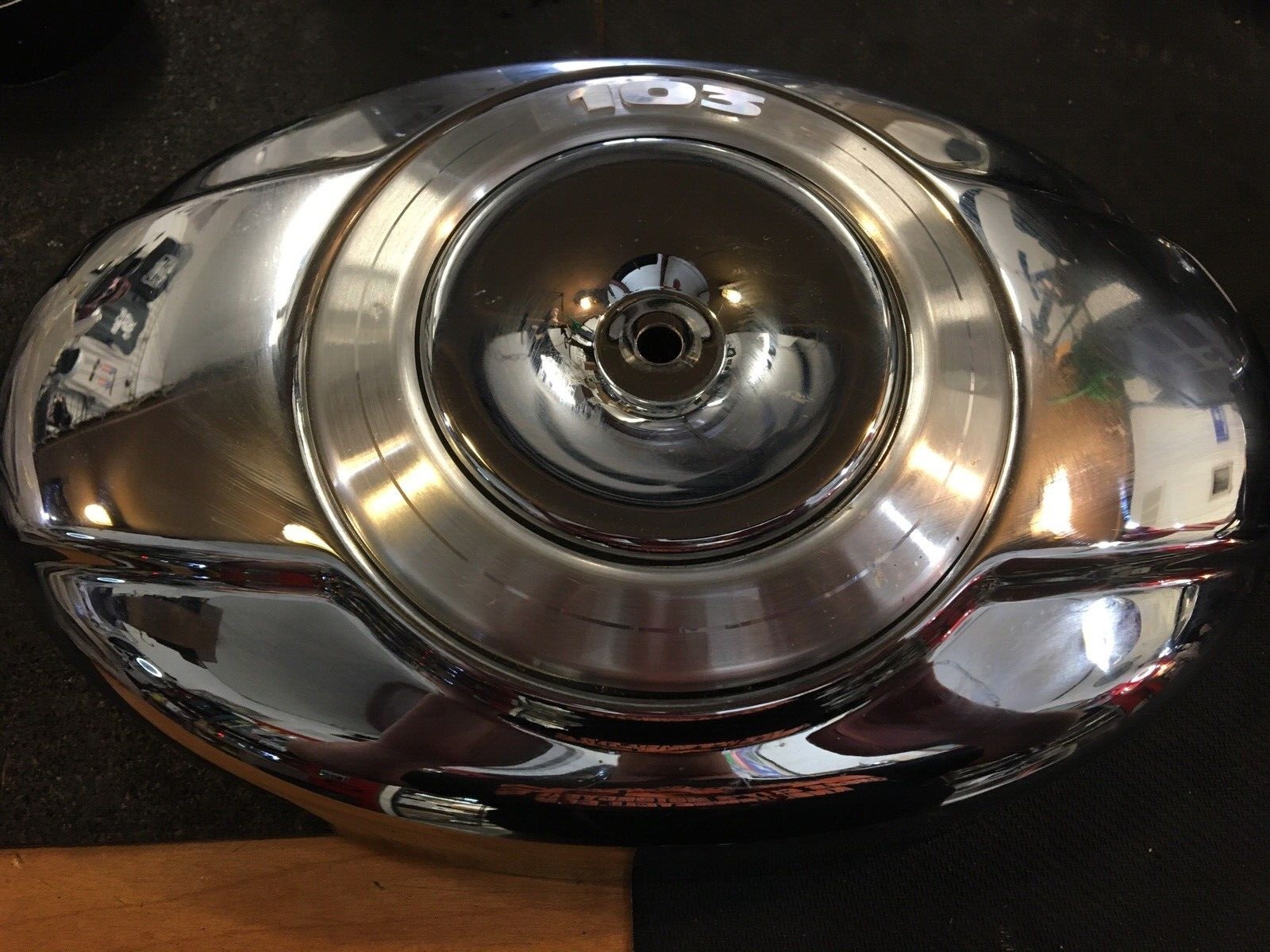 Harley Davidson OEM Chrome Twin Cam Oval Style Air Cleaner
