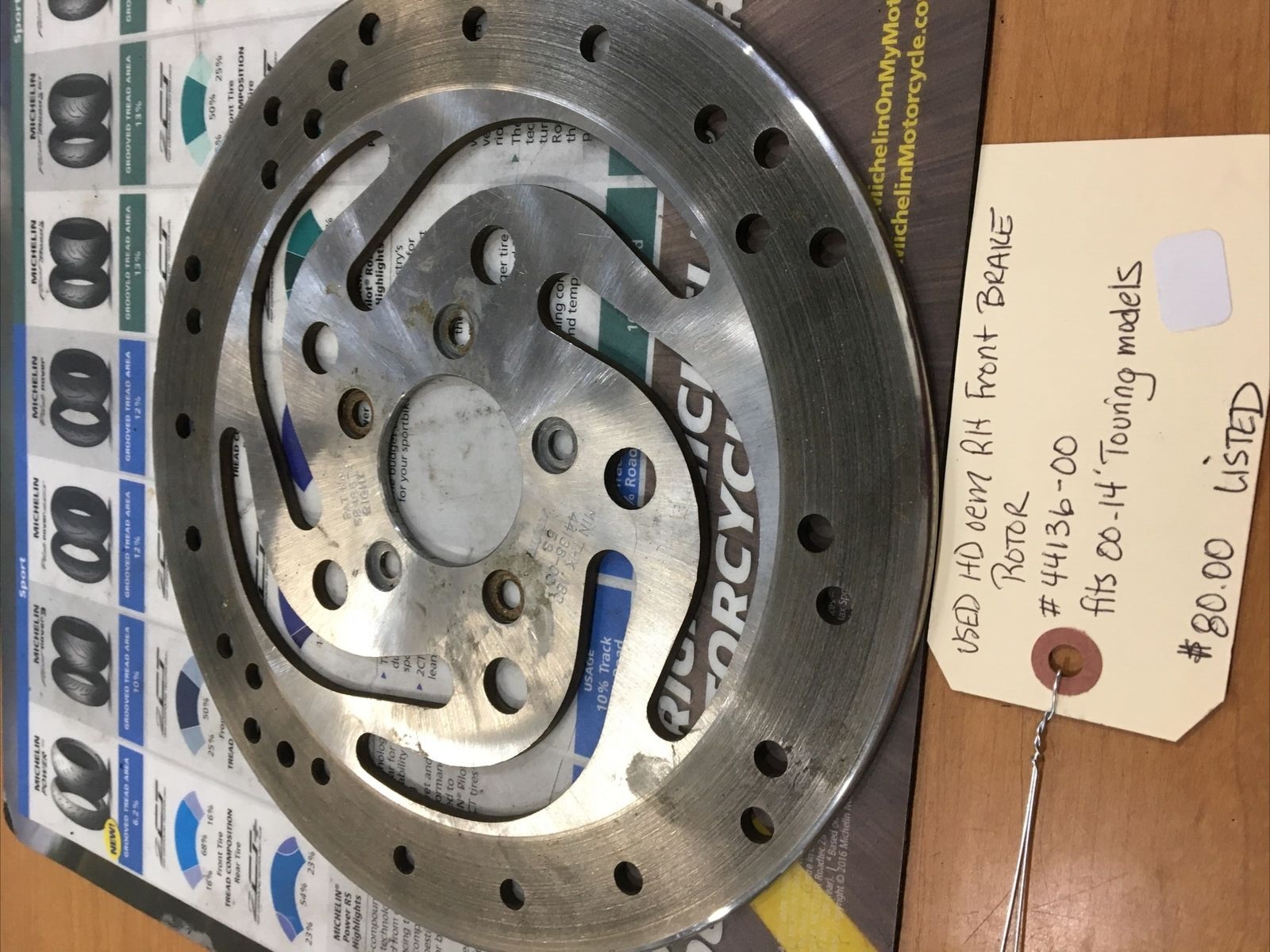 Harley Davidson oem RH Front Brake Rotor #44136-00