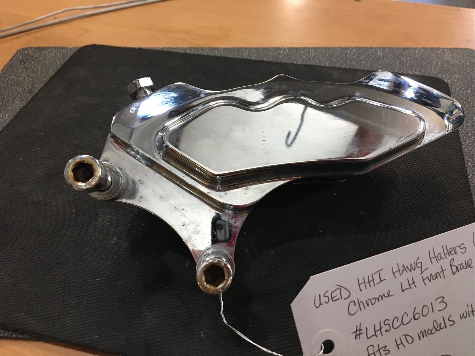 Hawg Halters 6-piston chrome LH front brake caliper