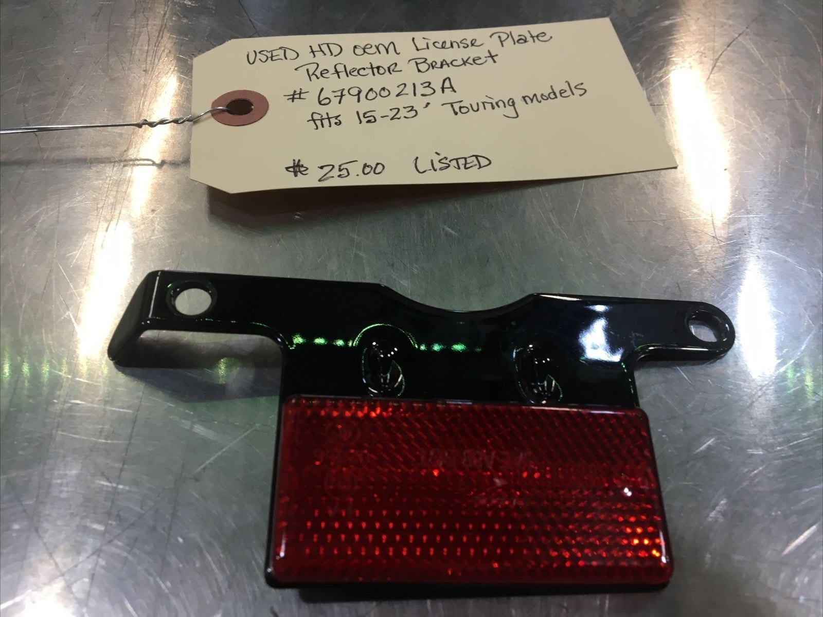 Harley Davidson oem License Plate Reflector Bracket