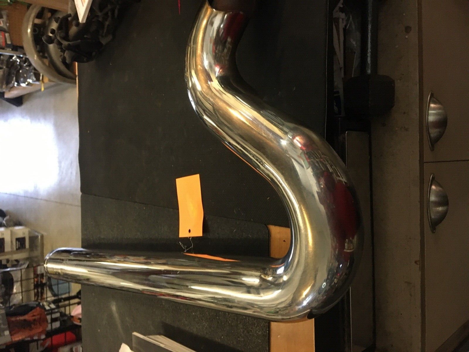 Rear Exhaust Pipe With Heatshield #R5-00050 | Knobtown Cycle