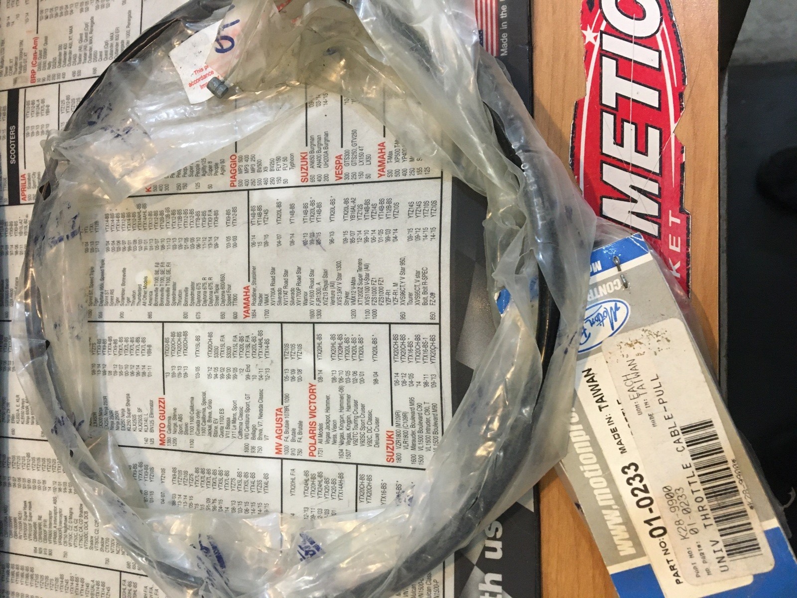 Universal Pull Throttle Cable #K28-9900 | Knobtown Cycle