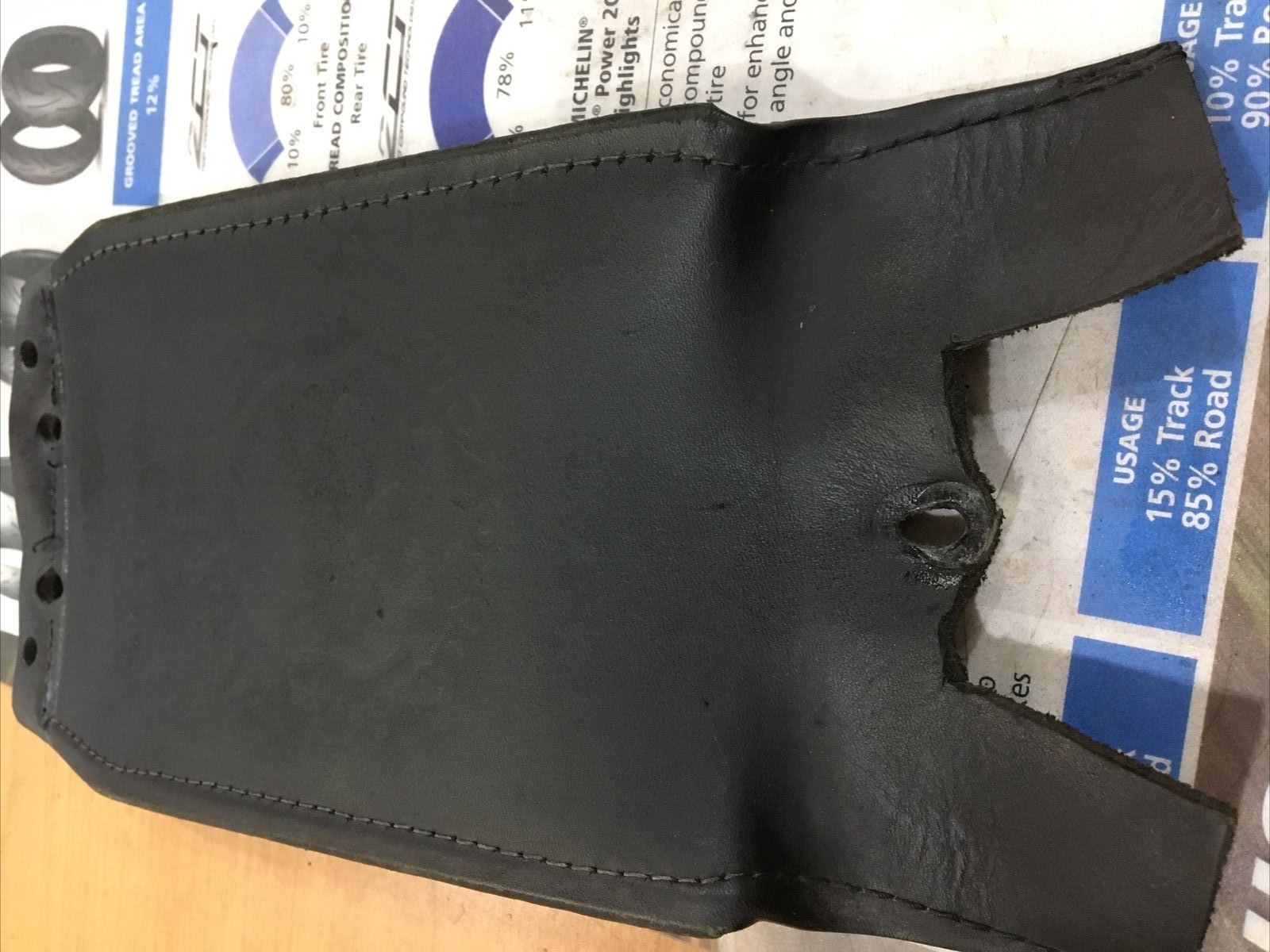 Harley Davidson oem Leather Tank Panel With Skull Logo