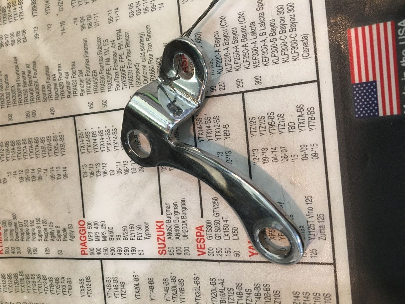 Harley Davidson Throttle cable guide bracket #56871-08