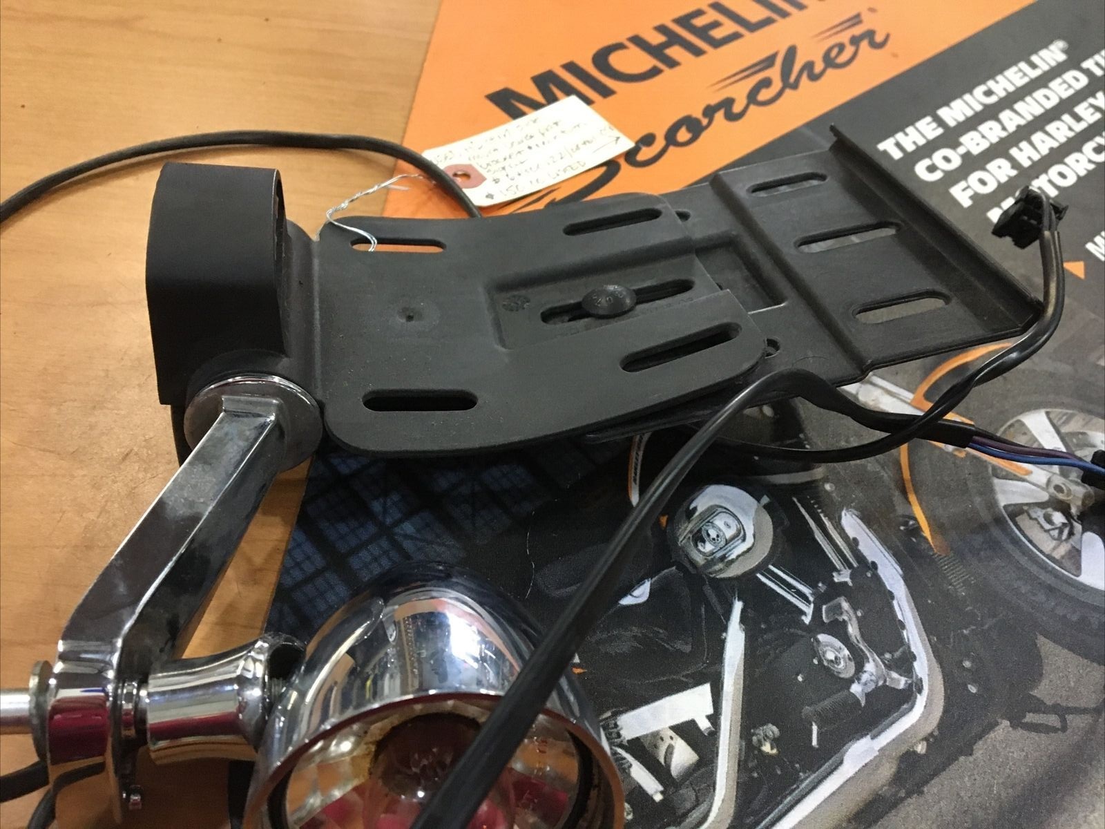 Harley Davidson oem side mount license plate bracket and