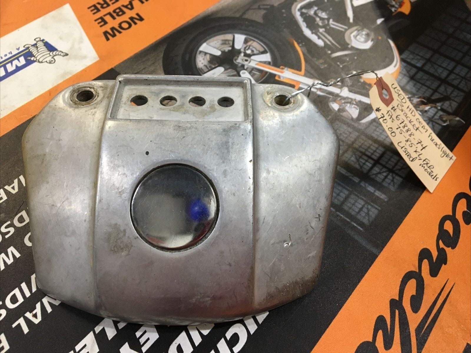 Harley Davidson OEM headlight bracket #67888-74