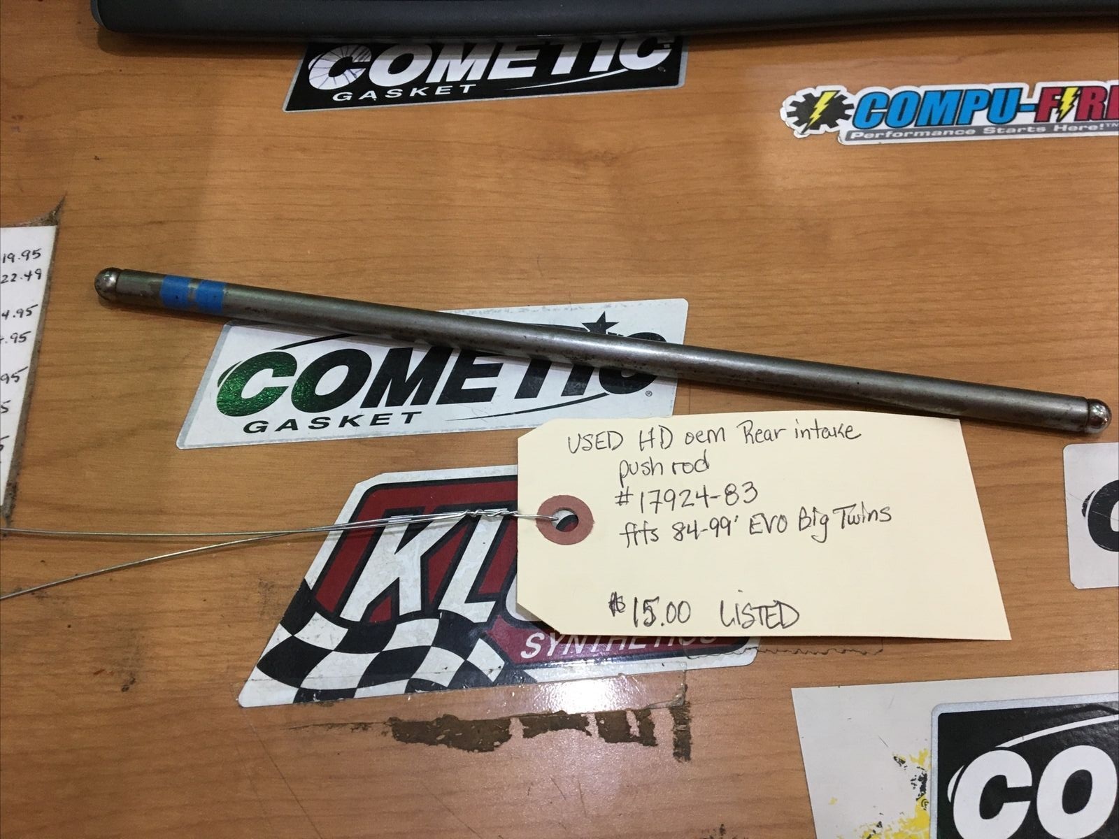 Harley Davidson oem Rear Intake Push Rod #17924-83