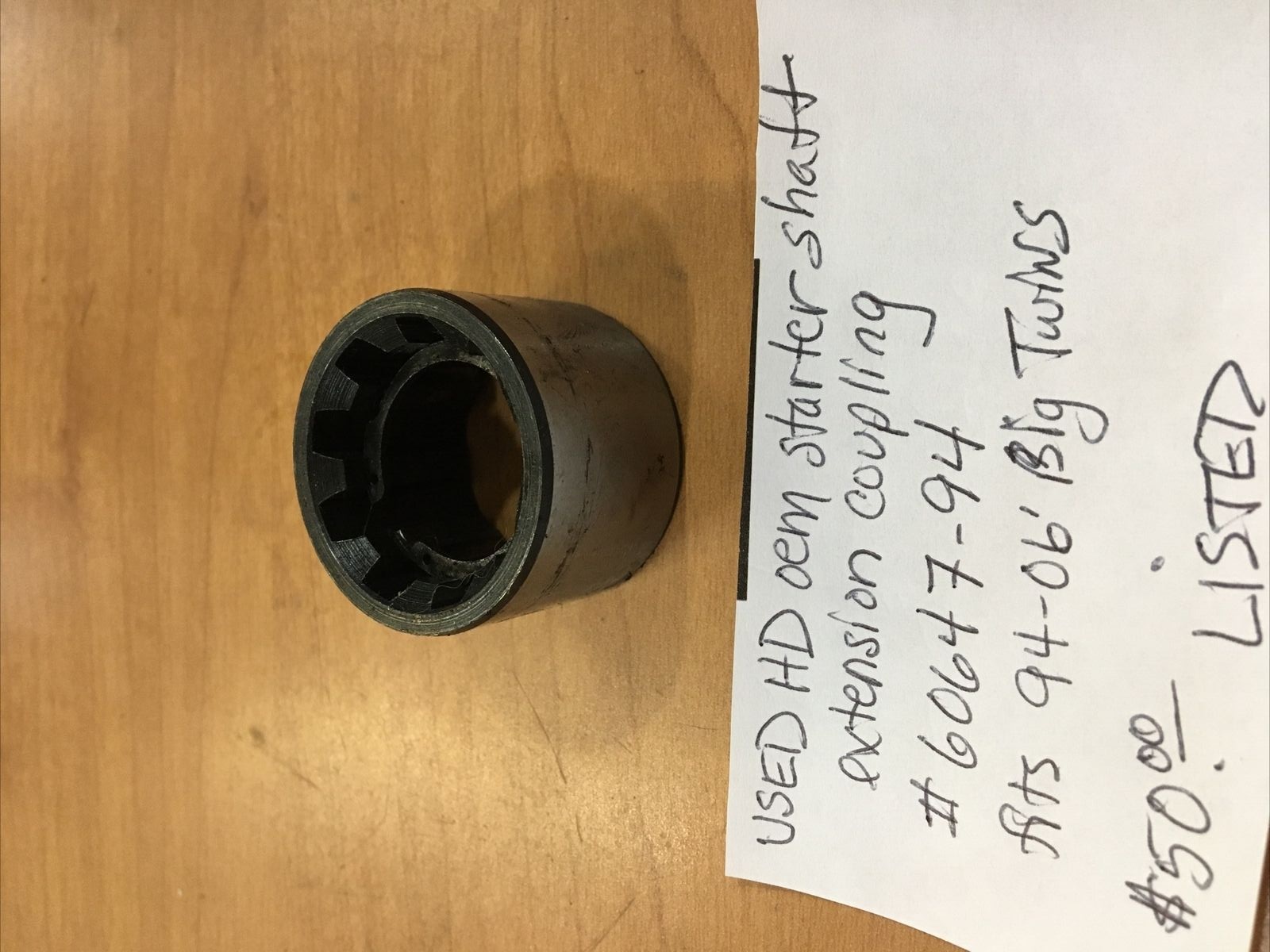 Harley Davidson OEM Starter shaft extension coupling