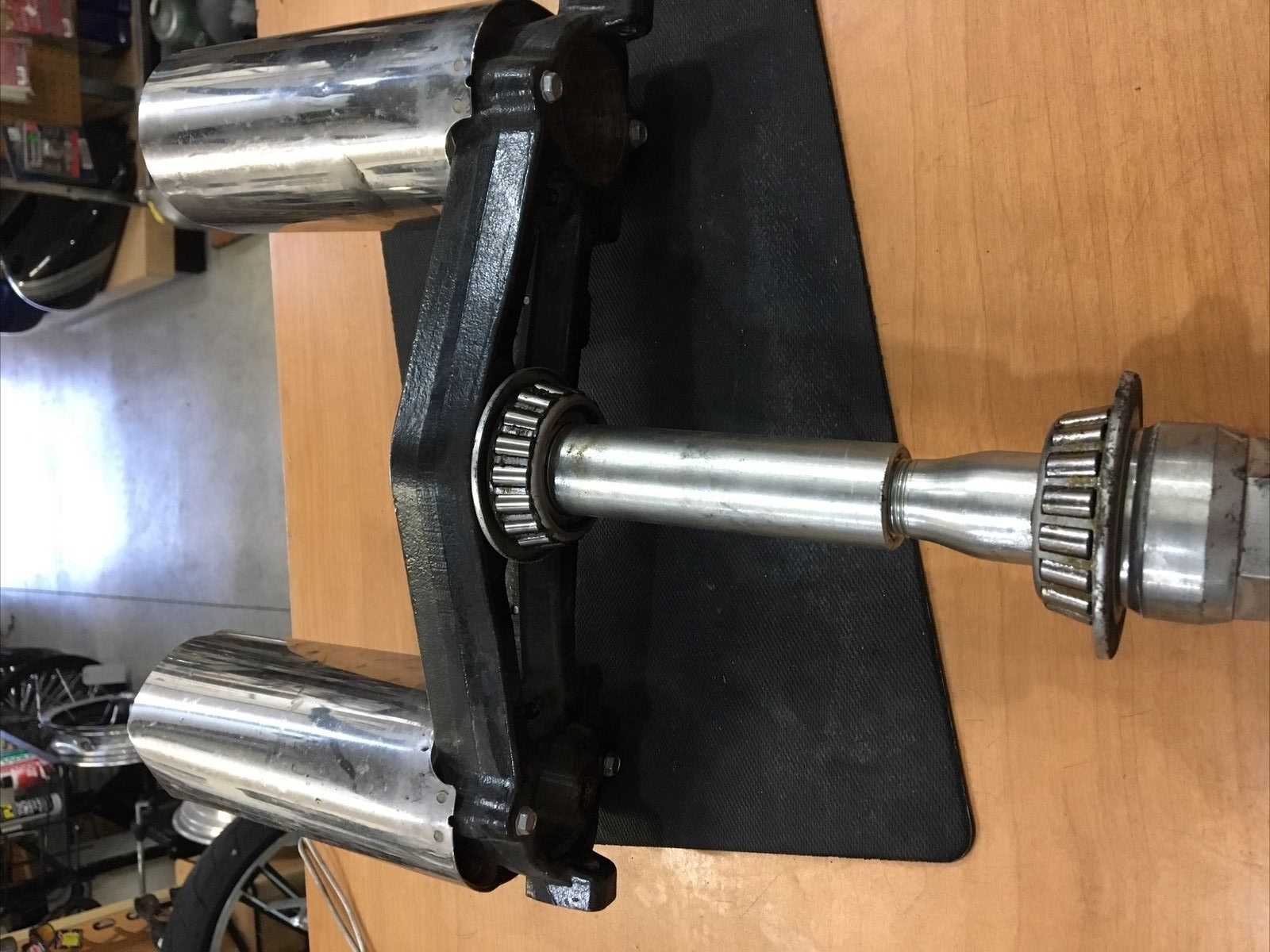 Harley Davidson OEM fork stem and lower tree with cowbells