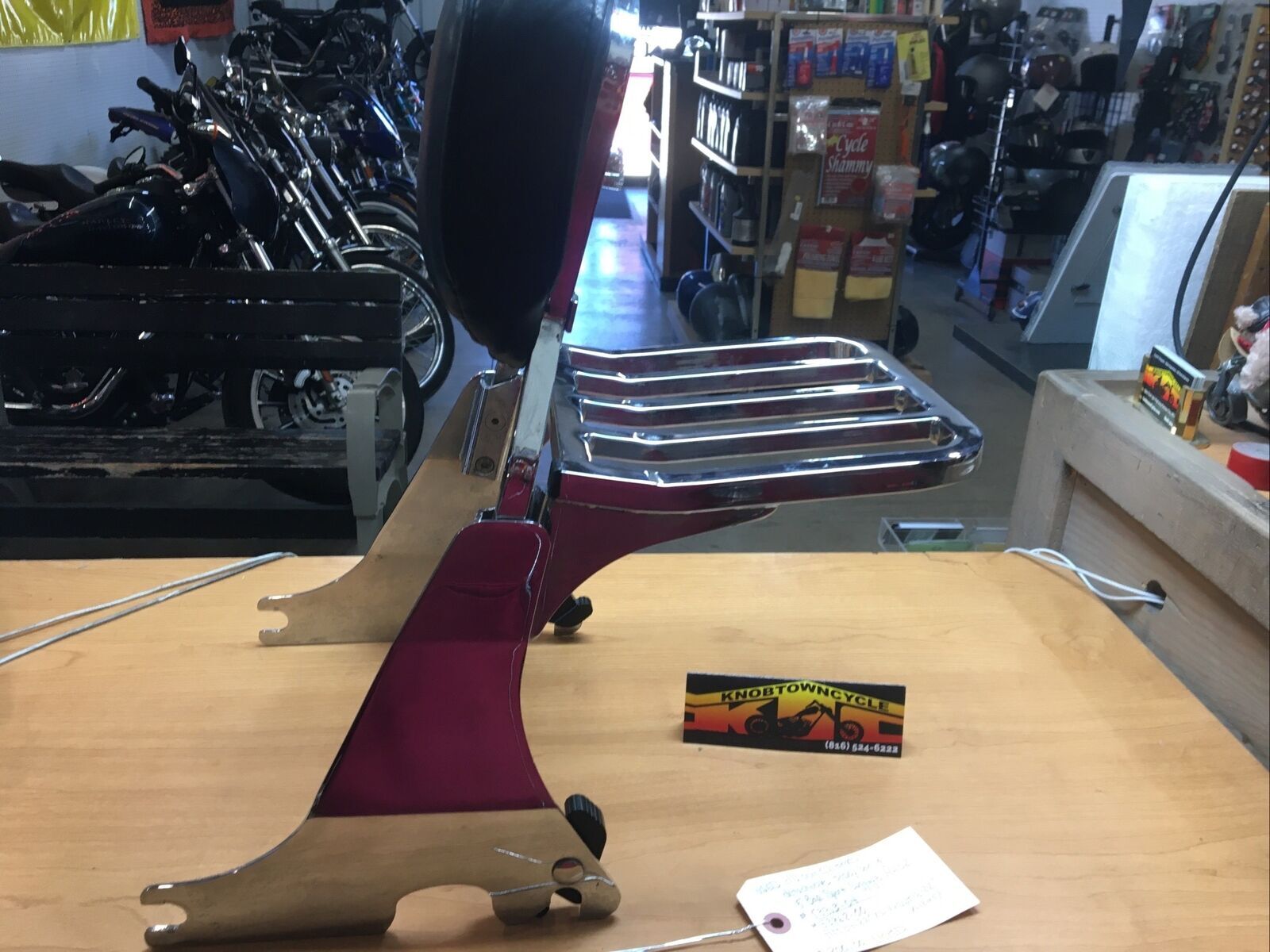 Harley Davidson oem Chrome Detachable Sissy Bar & 5 Bar