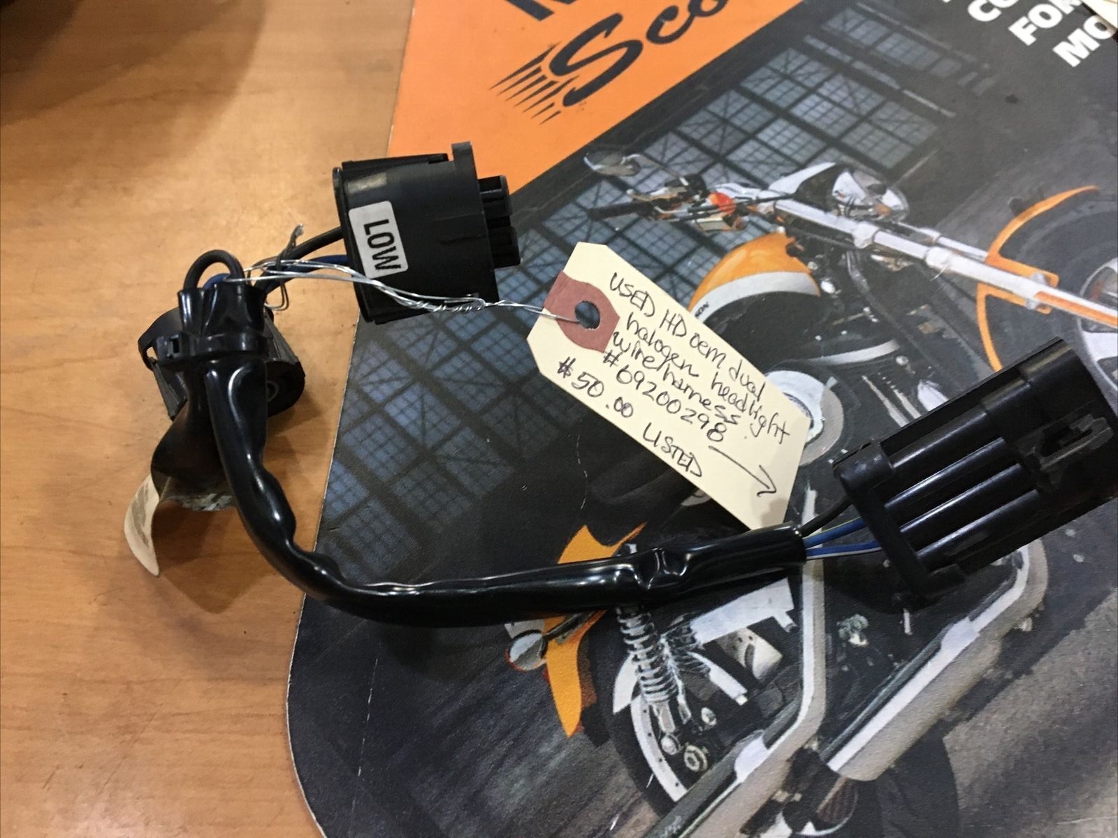 Harley Davidson Oem Dual Headlight Wire Harness #69200298