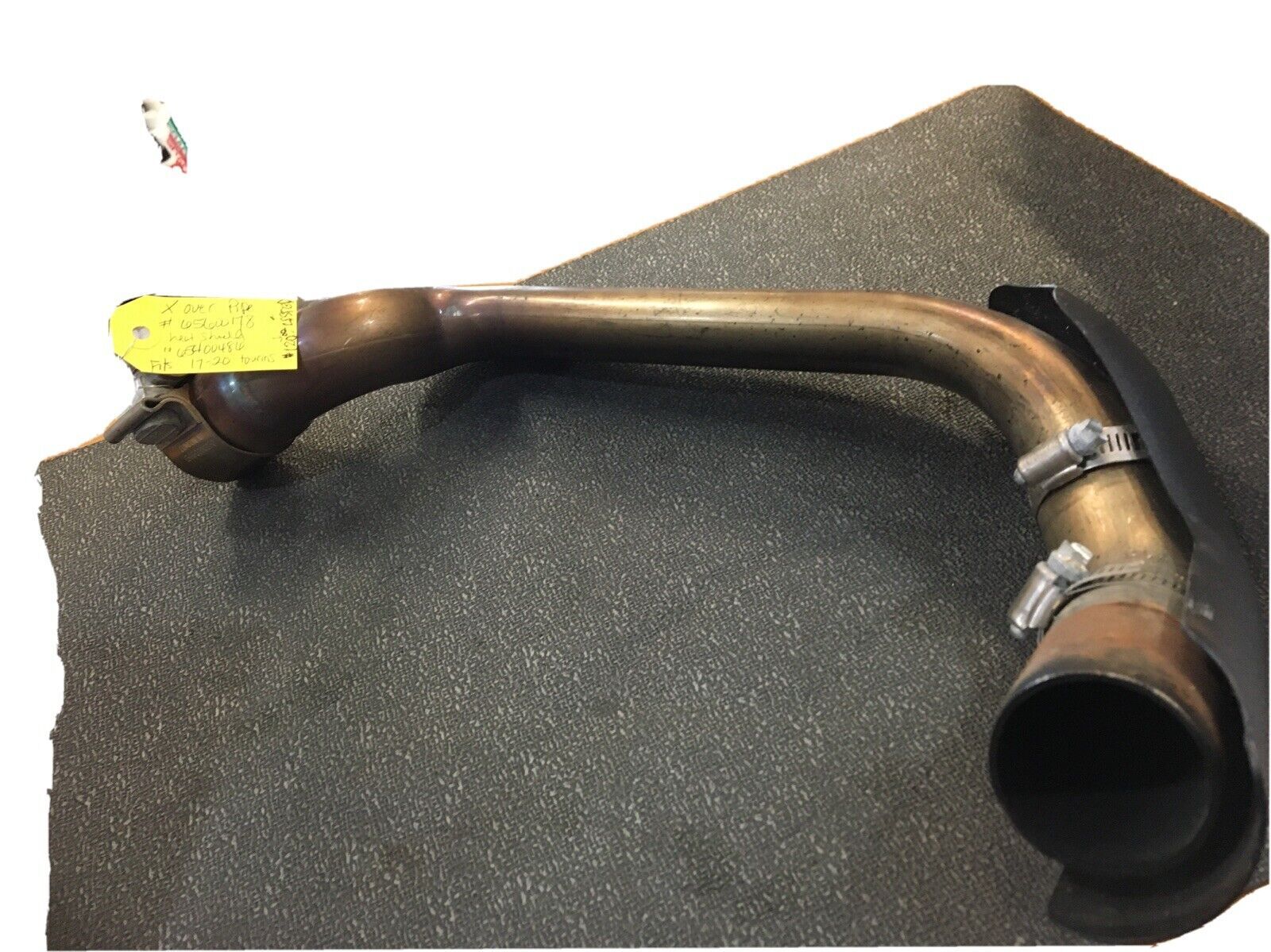 Harley Davidson OEM crossover pipe with heat shield