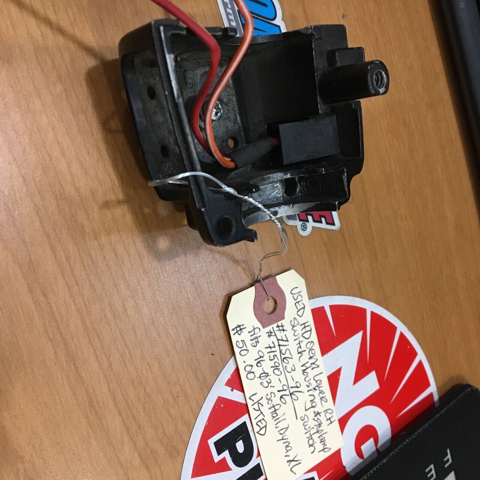 Harley Davidson oem lower Rh switch housing and stoplamp