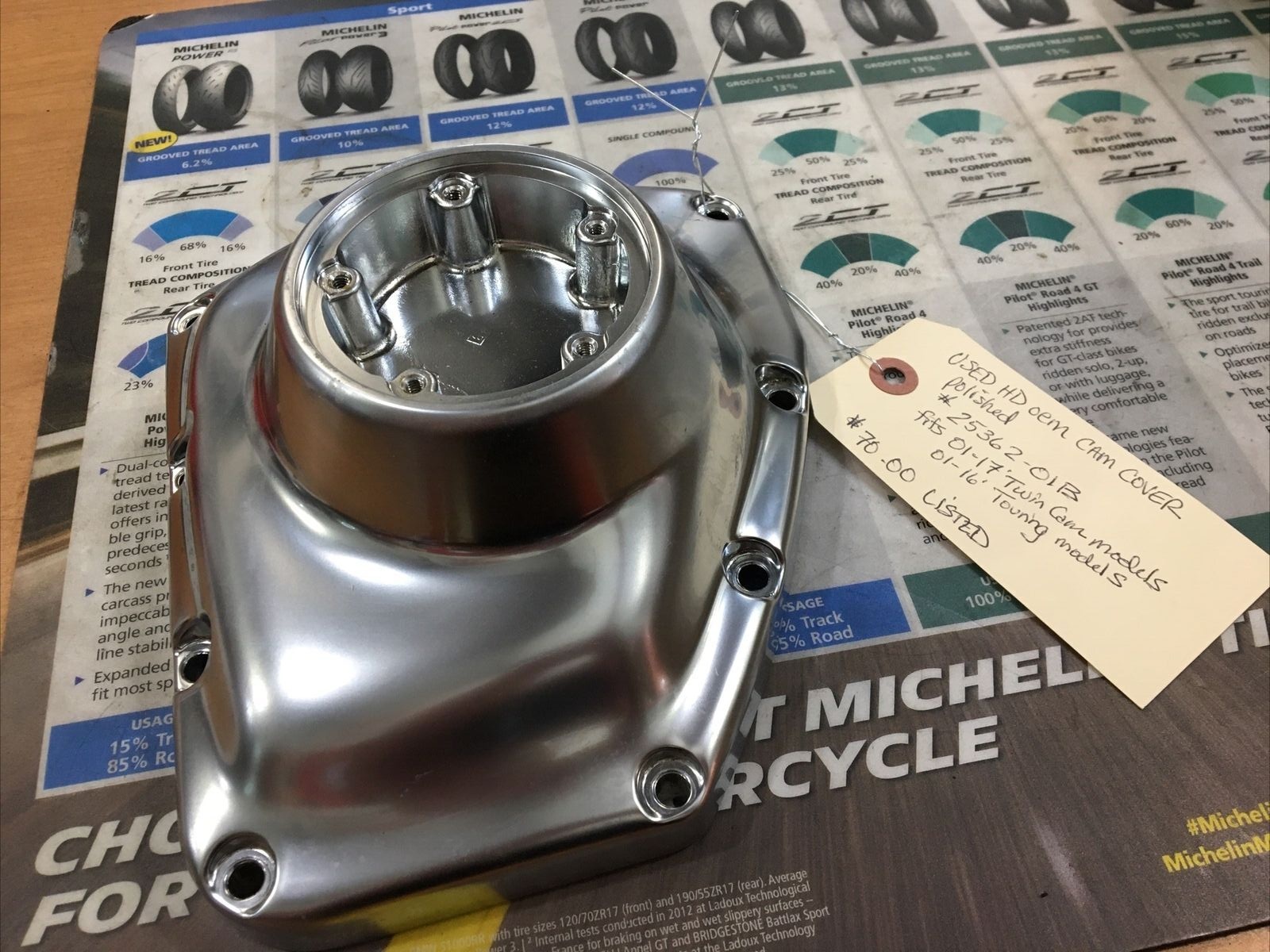 Harley Davidson oem Cam Cover Polished #25362-01B