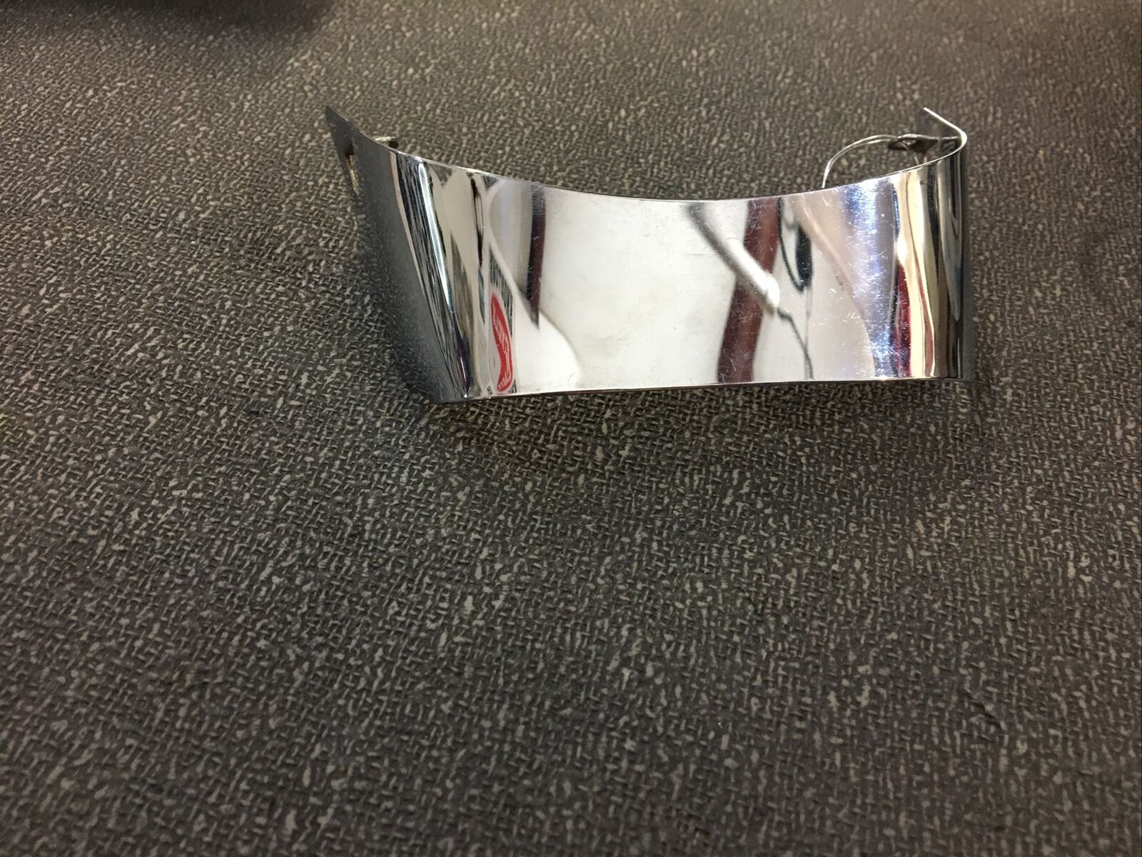 Chrome Taillamp visor smooth #42-0000 | Knobtown Cycle