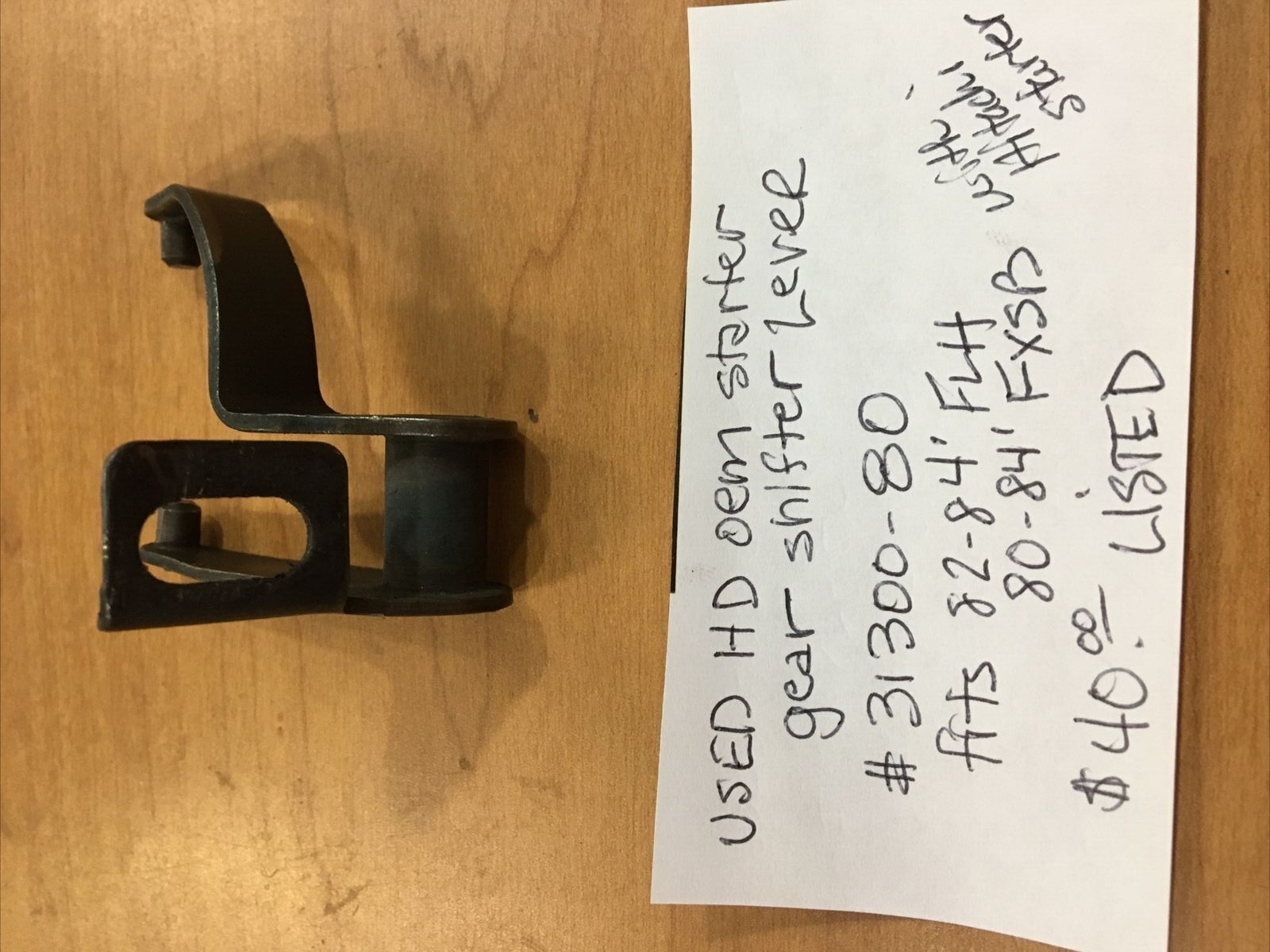 Harley Davidson OEM starter gear shift lever #31300-80