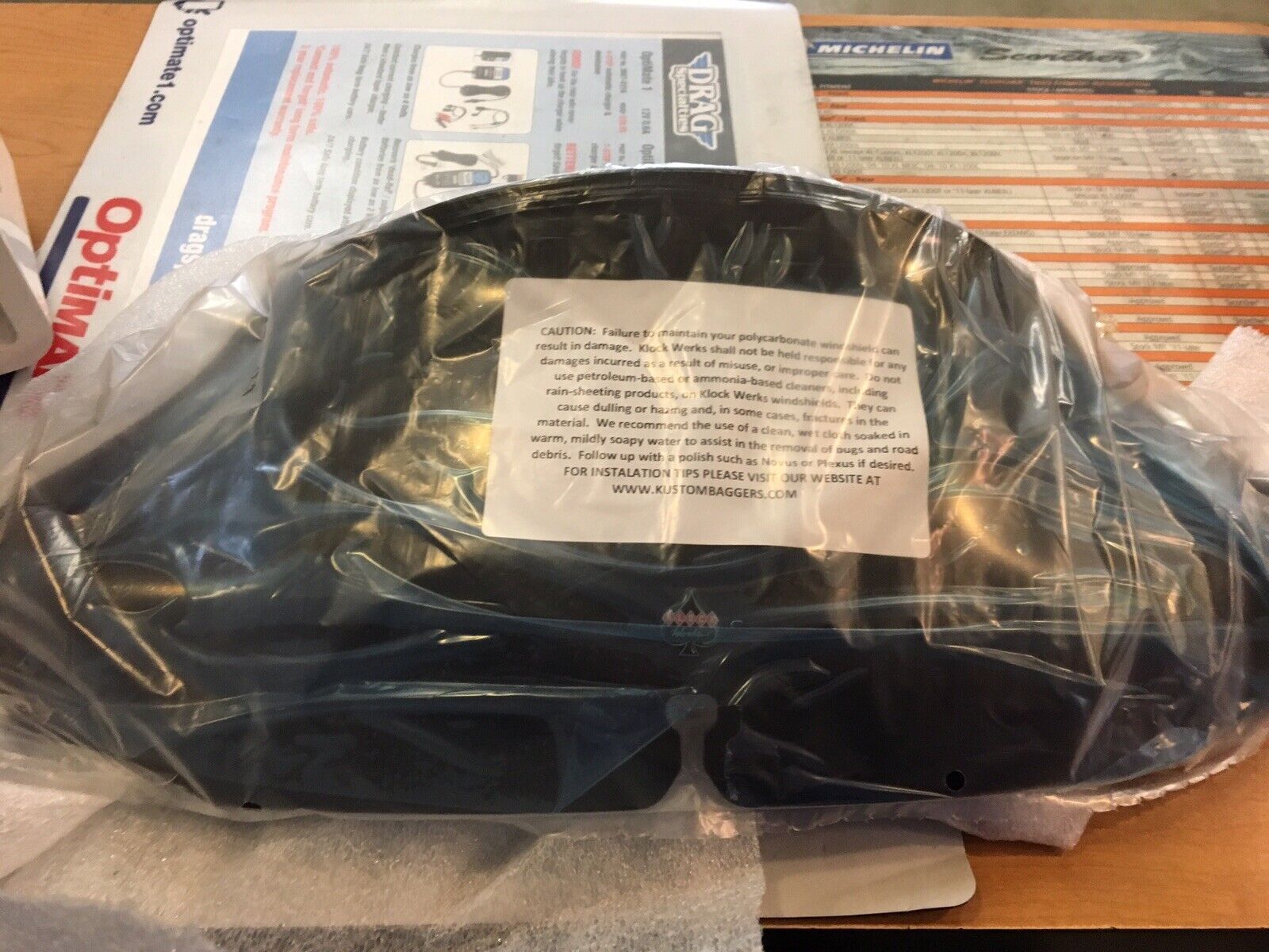 Black 8 1/2 in. Flared Windshield - 2310-0275