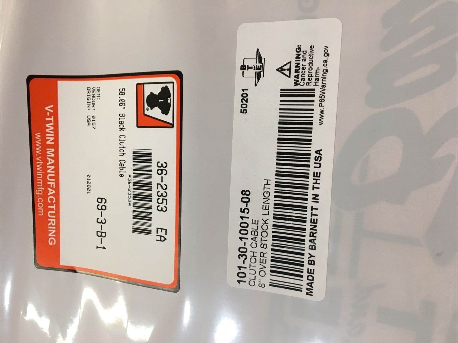 Black Clutch Cable 58.06” #101-30-10015-08