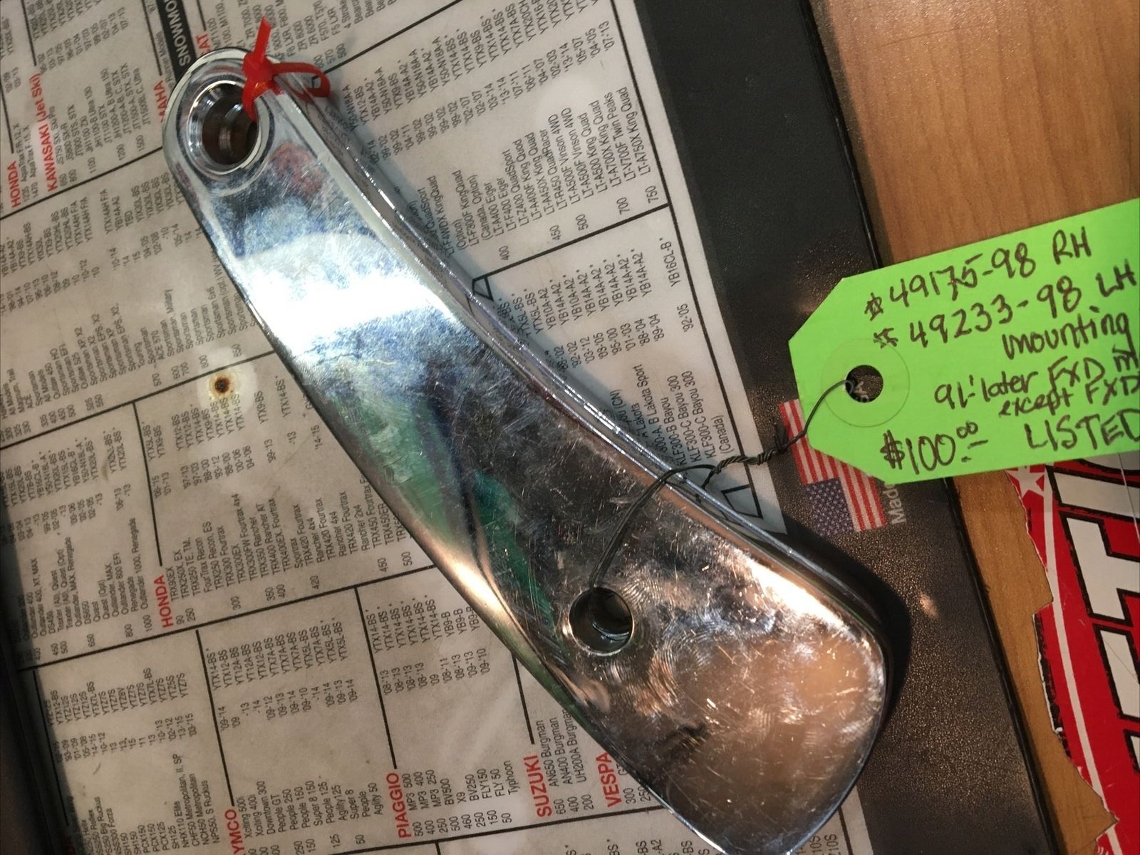 Harley Davidson Adjustable Highway Peg Mounting Plates