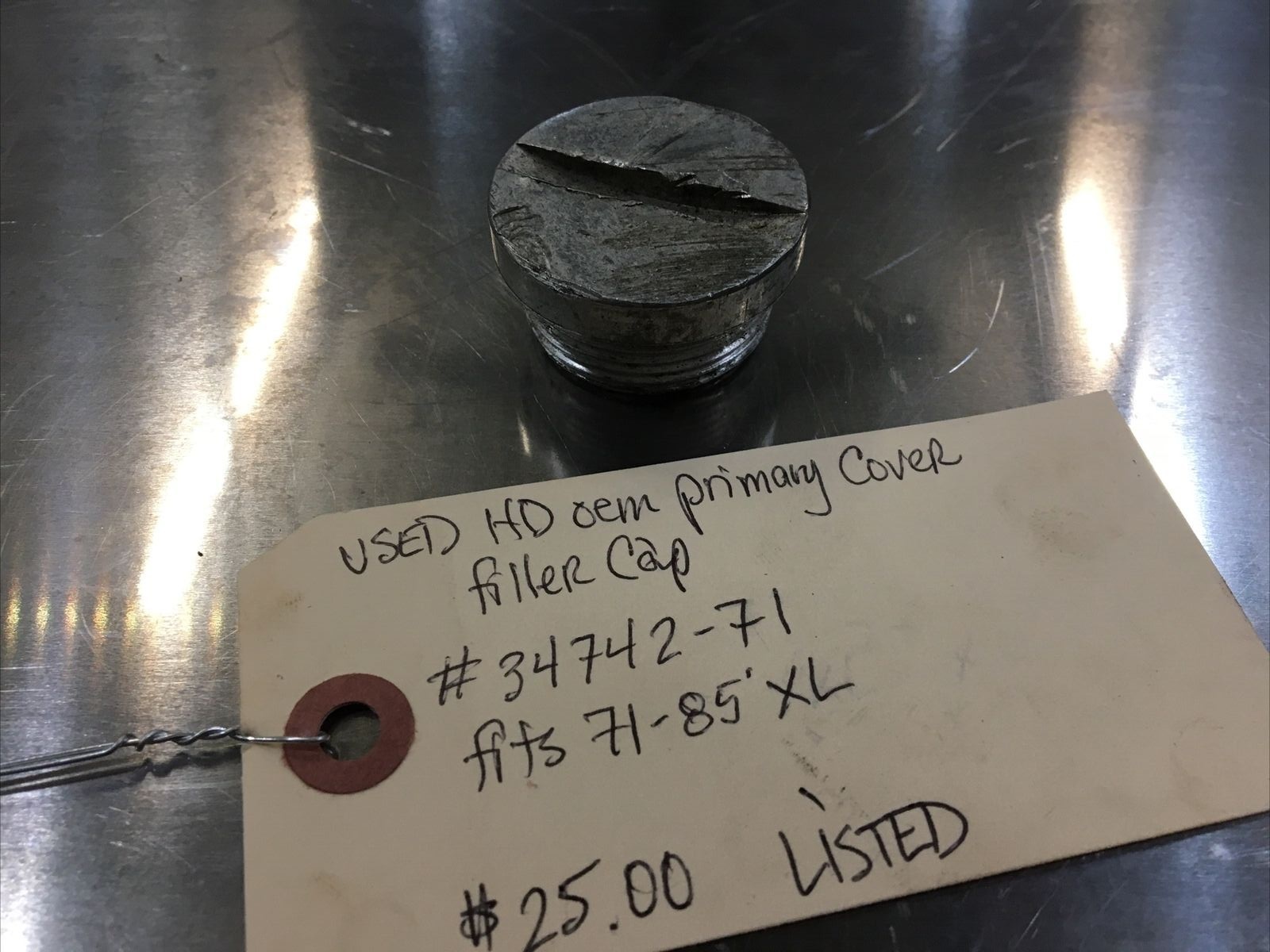 Harley Davidson oem Primary Cover Filler Cap #34742-71