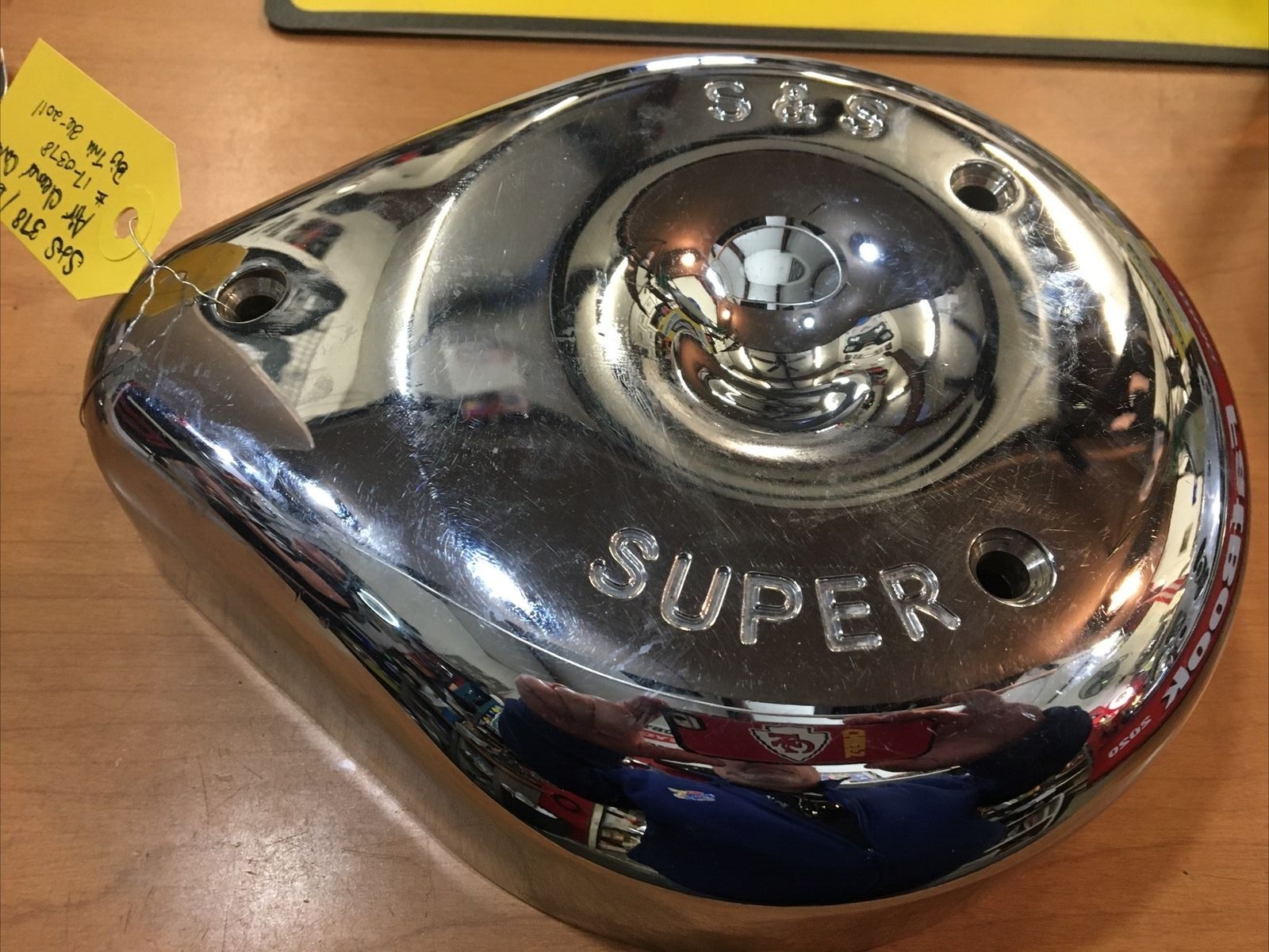 Teardrop Air Cleaner Cover Chrome #378 | Knobtown Cycle