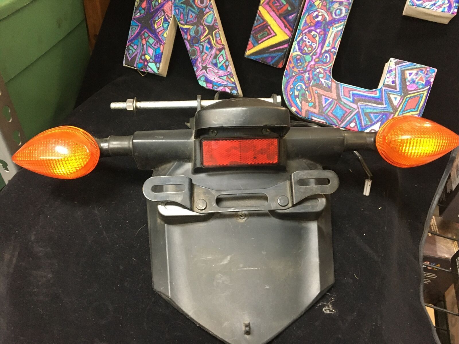 Rear Mud Flap & Turn Signals #5VX-21621-00 | Knobtown Cycle