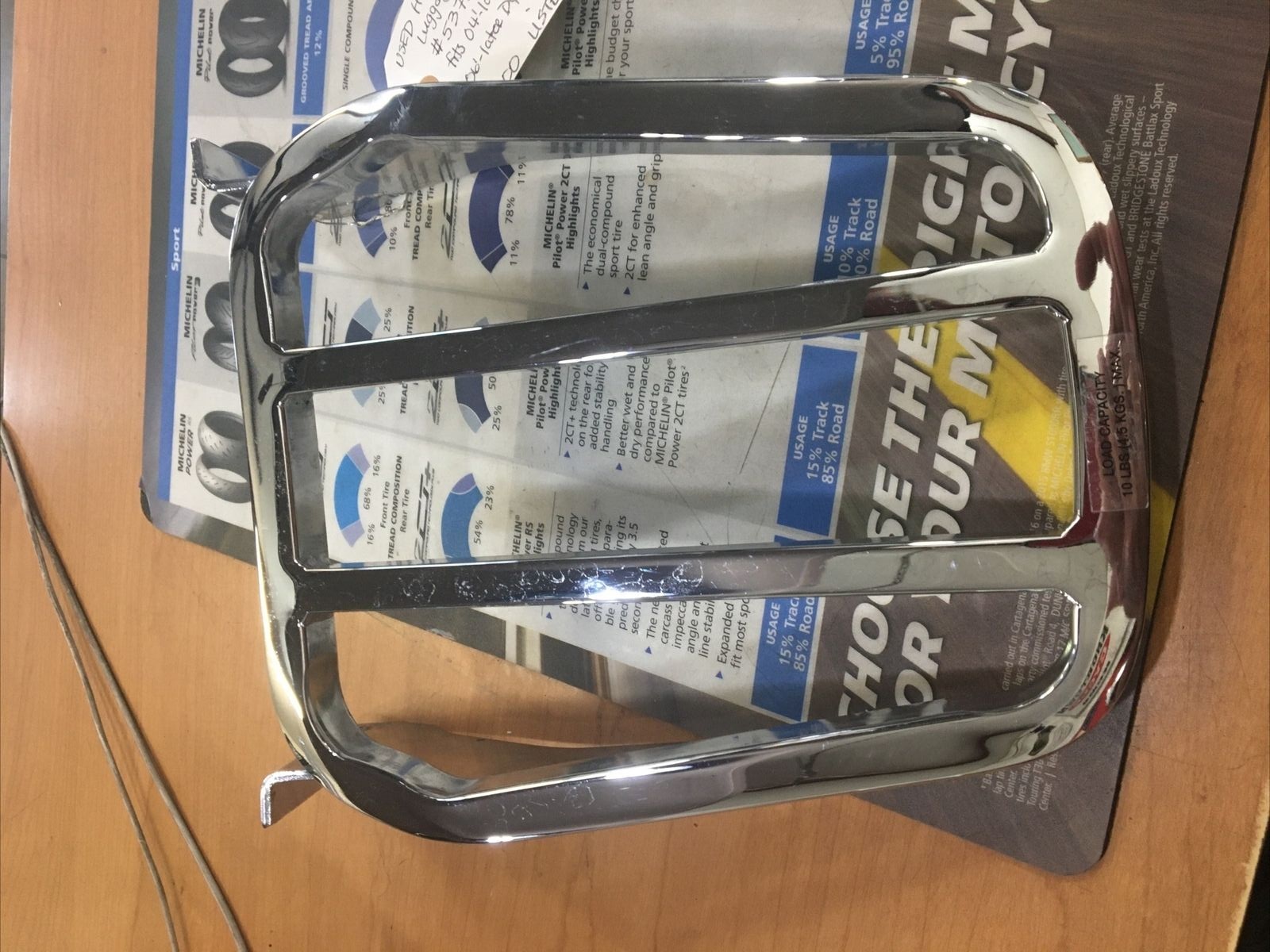 Oem Chrome Tapered Luggage Rack #53718-04 | Knobtown Cycle