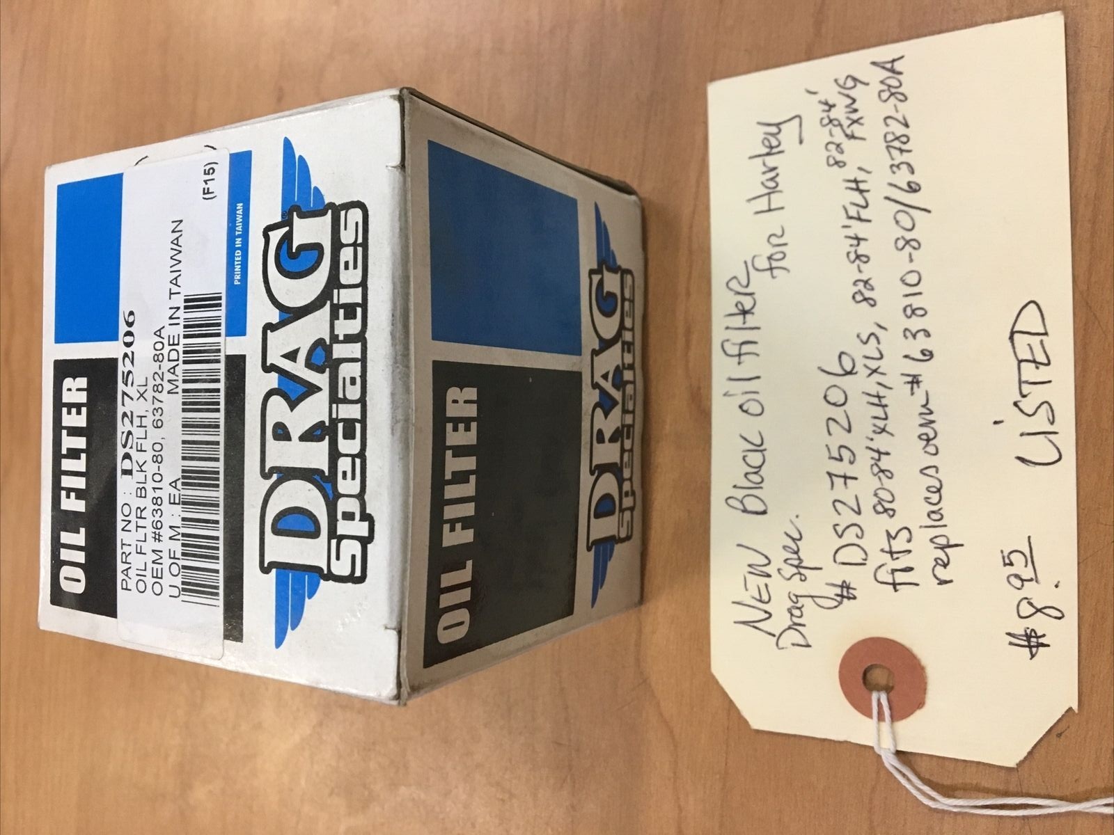 black spin-on oil filter for Harley #DS275206