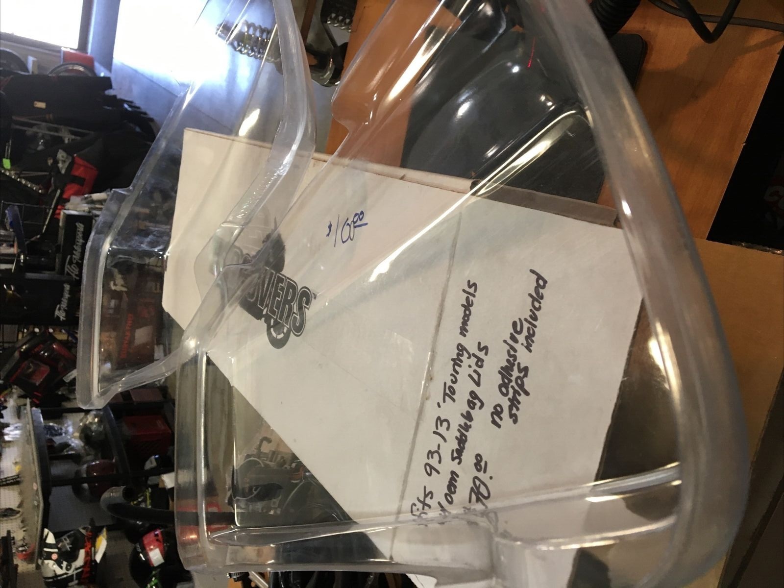 Clear Saddlebag Lid Covers For Paint Protection HD