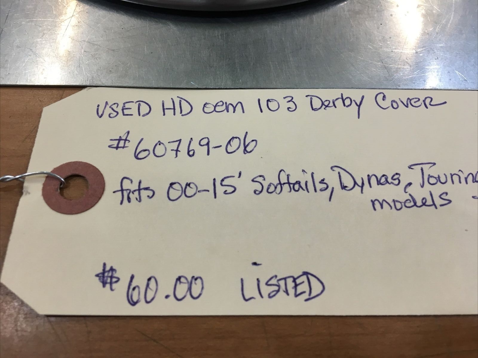 Harley Davidson oem 103 Derby Cover #60769-06