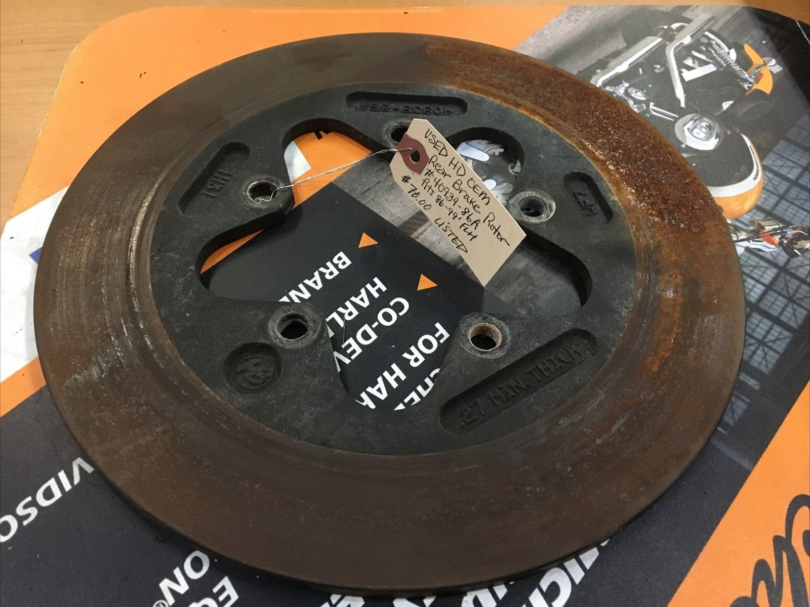 Harley Davidson OEM Rear brake rotor #40939-86A