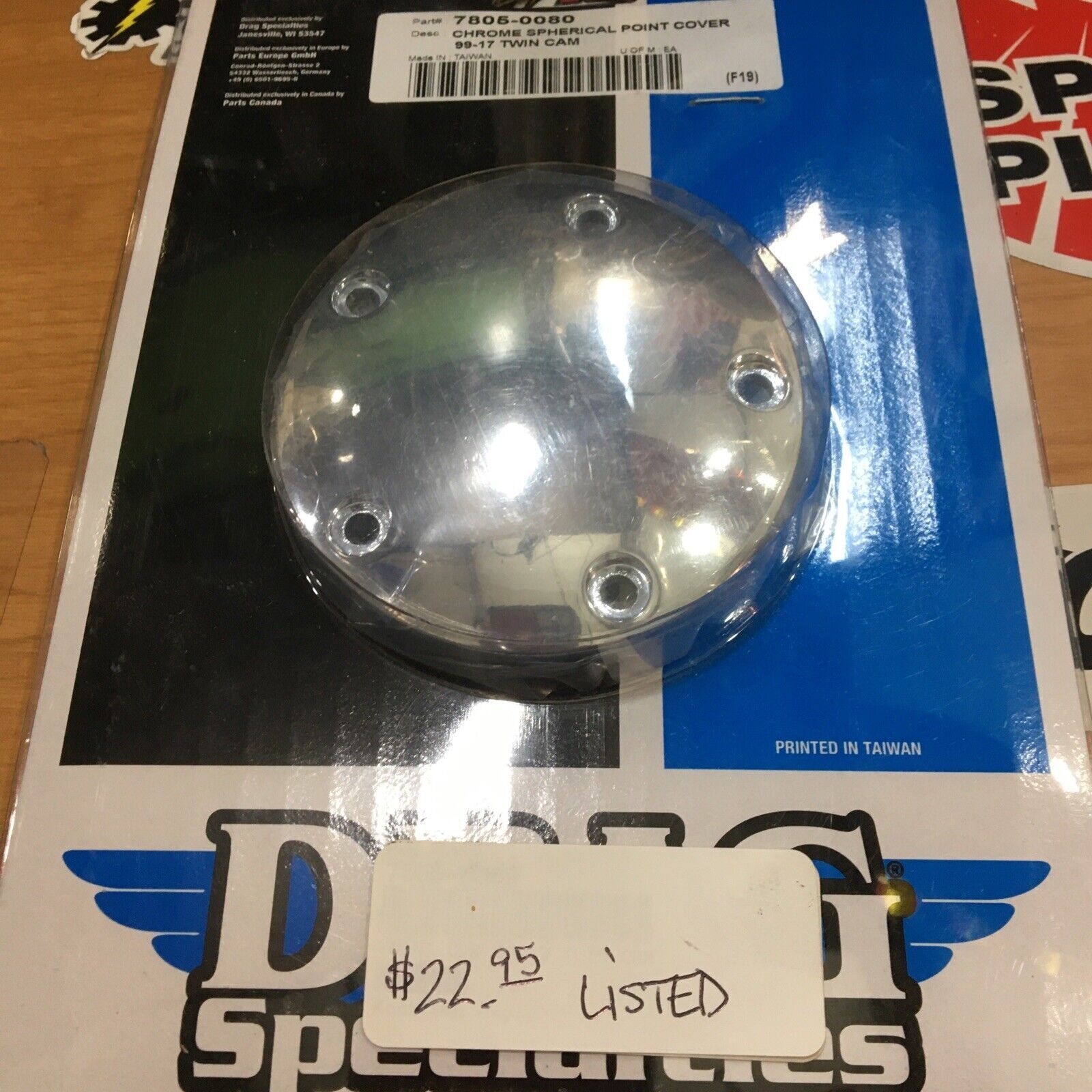 Chrome point cover for Harley Twin Cam #7805-0080