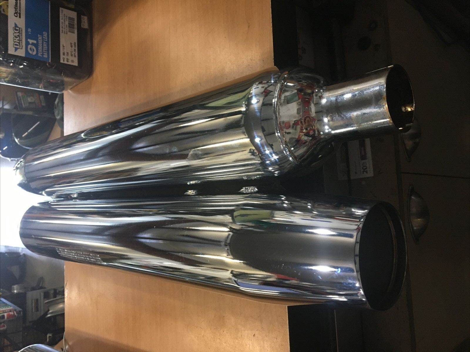 Harley Davidson OEM Touring mufflers with baffles