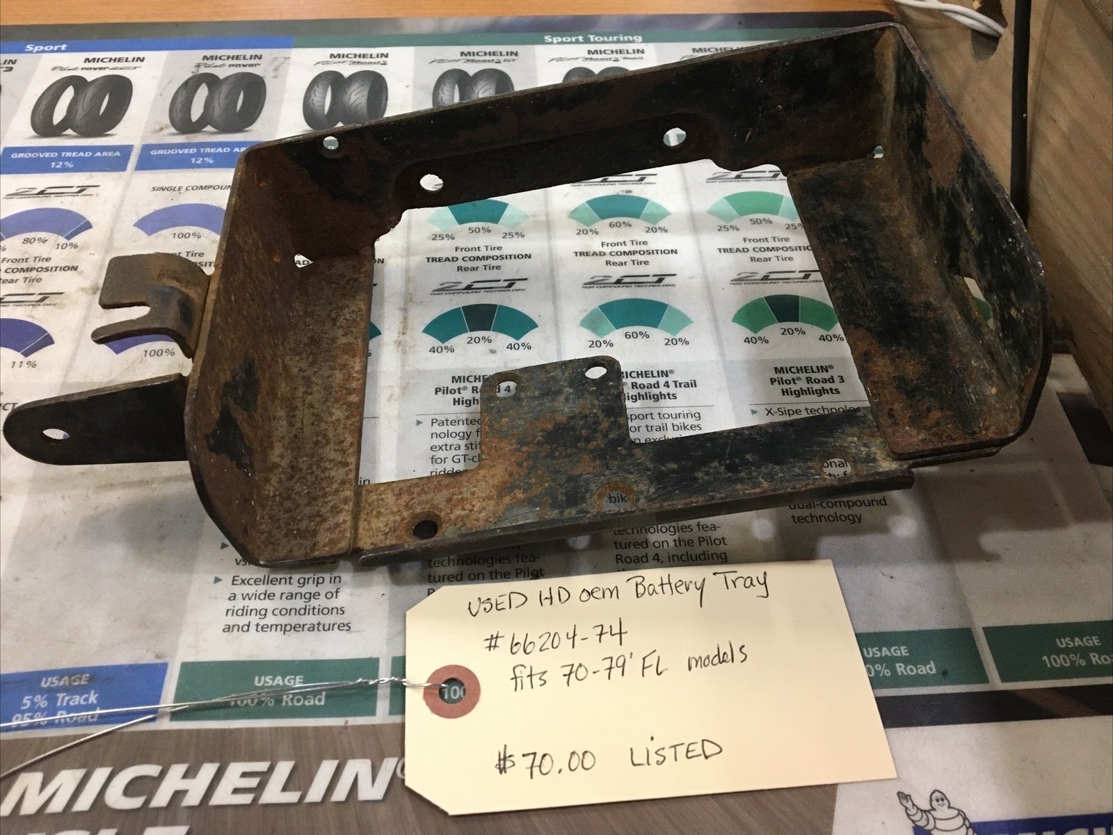 Harley Davidson oem Battery Tray #66204-74 | Knobtown Cycle