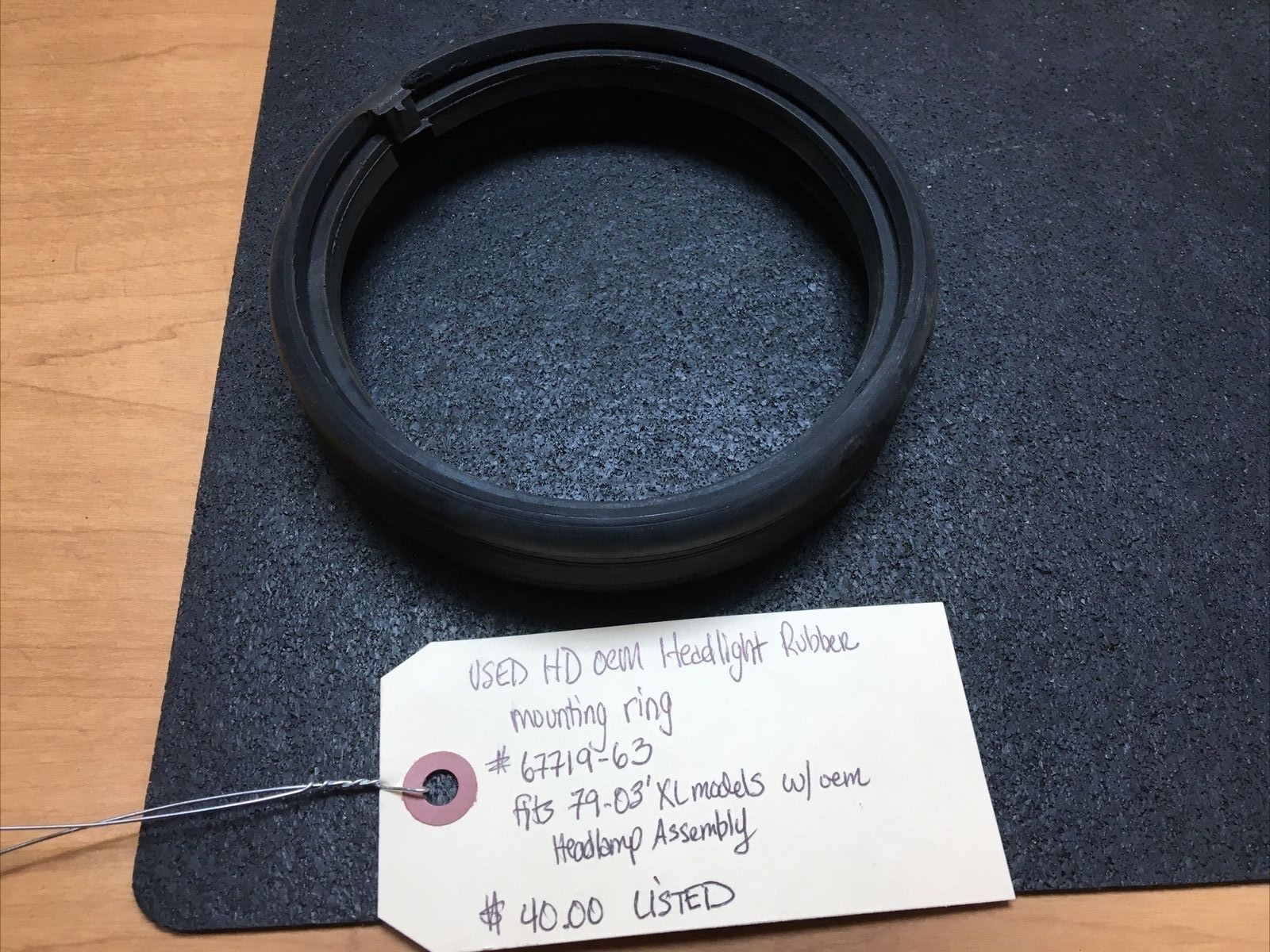 Harley Davidson oem Headlight Rubber Mounting Ring #67719-63