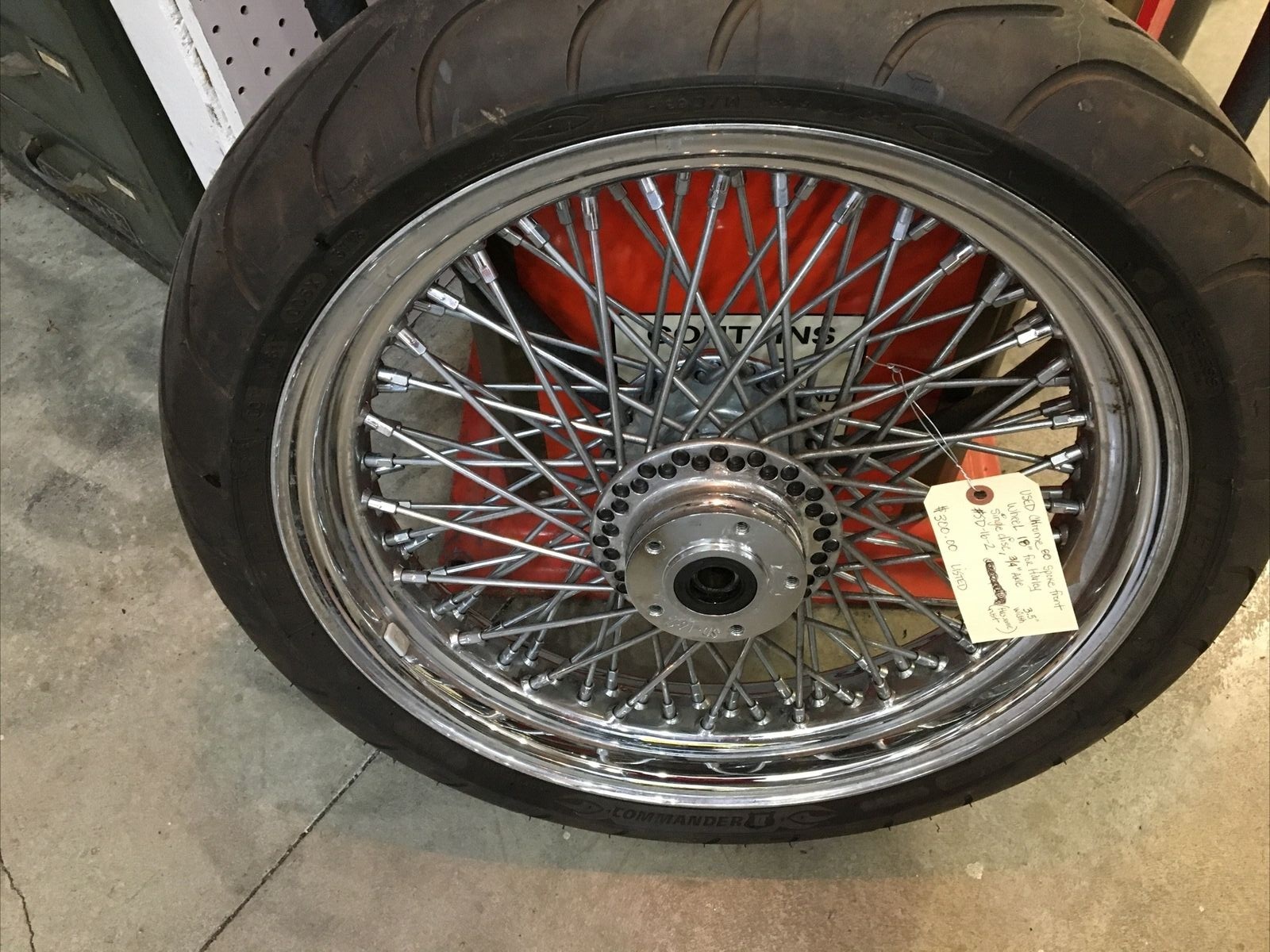 Chrome 80 Spoke Front Wheel 18” For Harley #SD-16-2