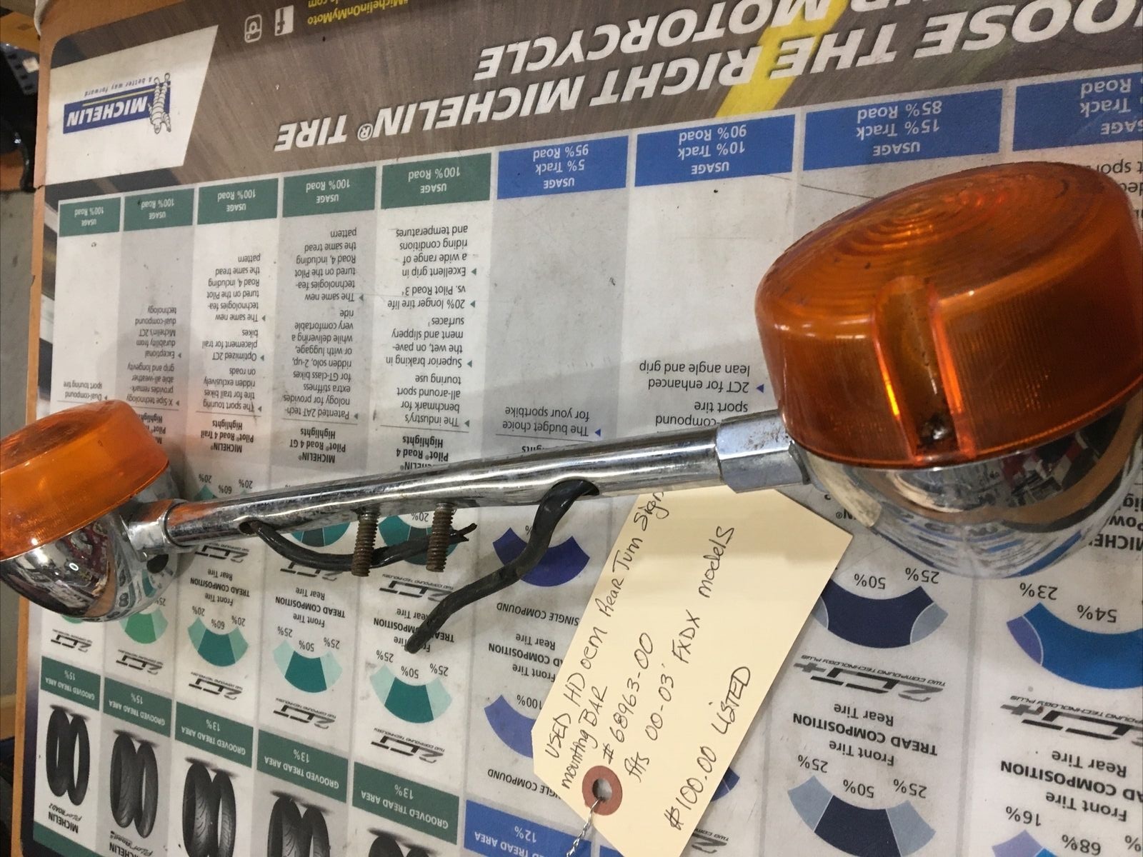 Harley Davidson oem Rear Turn Signals And Mounting Bar