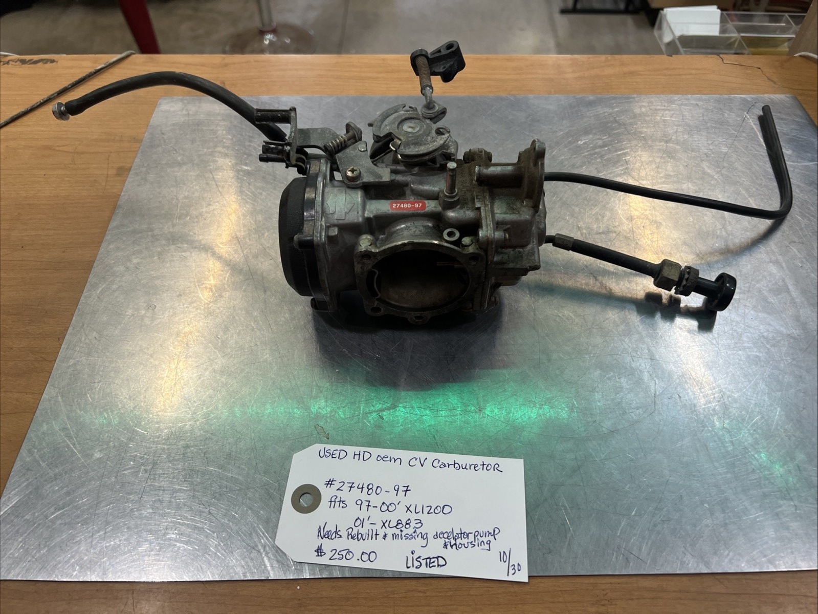 Harley Davidson oem CV Carburetor #27480-97 | Knobtown Cycle